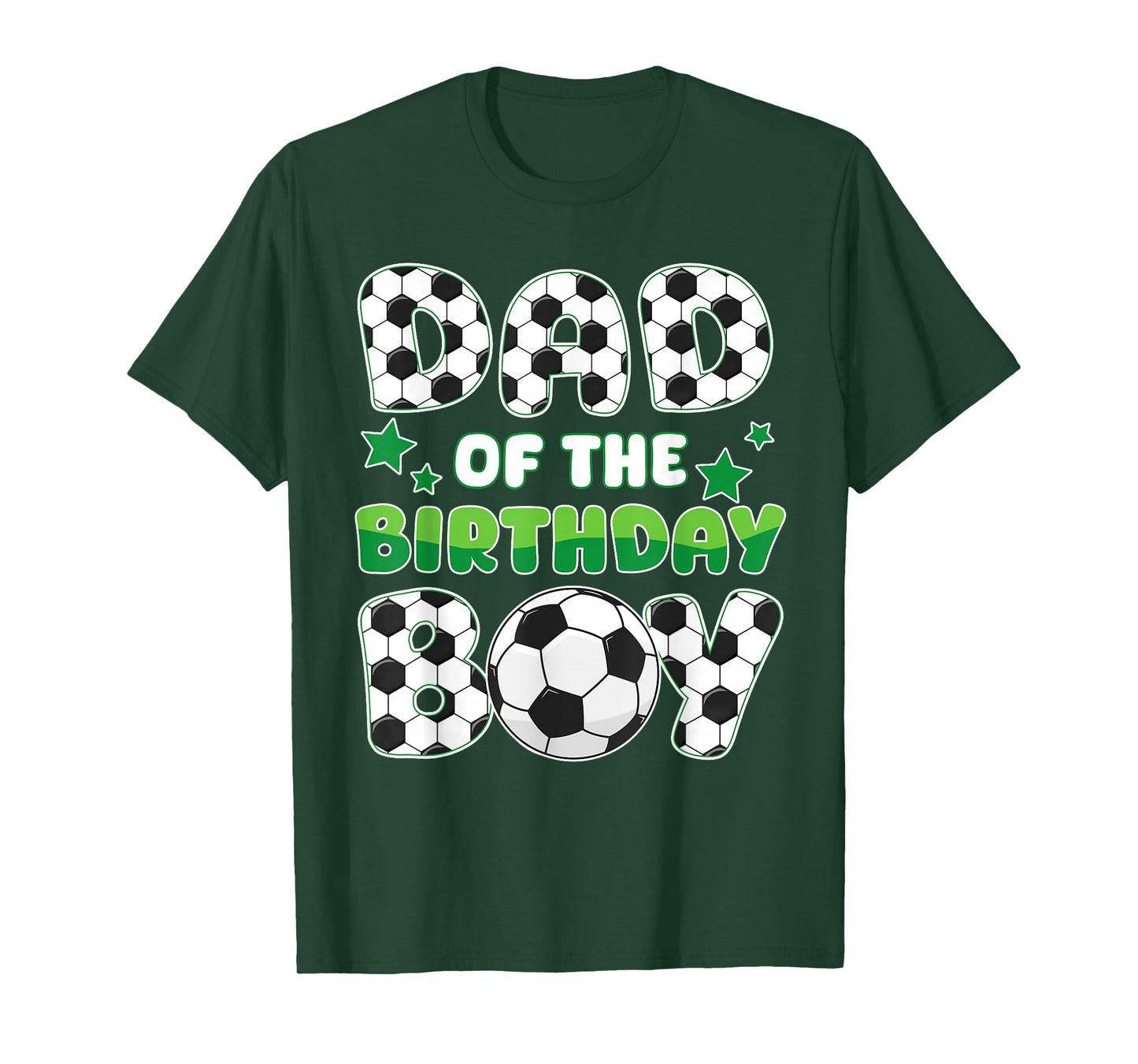 Dad of The Birthday Boy Soccer Family Matching Bday Party T-Shirt