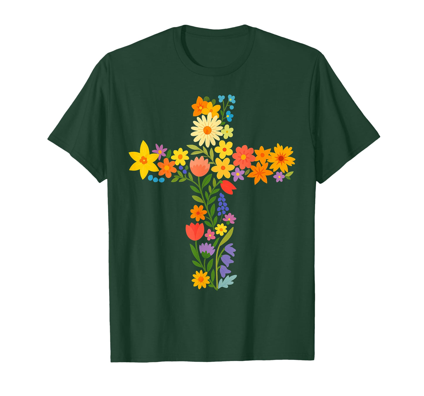 Christian Religious Cross Jesus Christ Faith and Worship T-Shirt