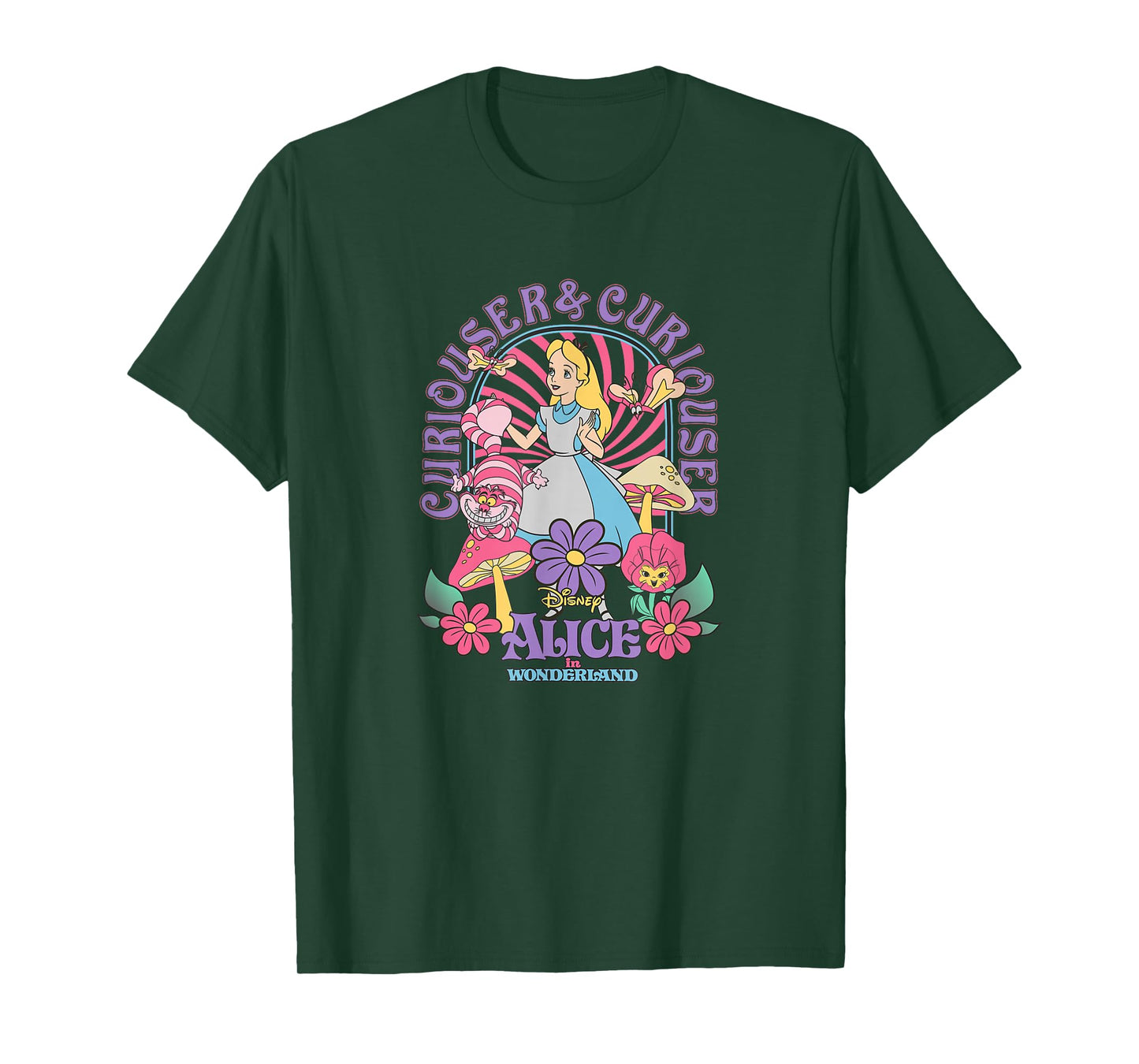 Disney Alice In Wonderland Colorful Garden T-Shirt