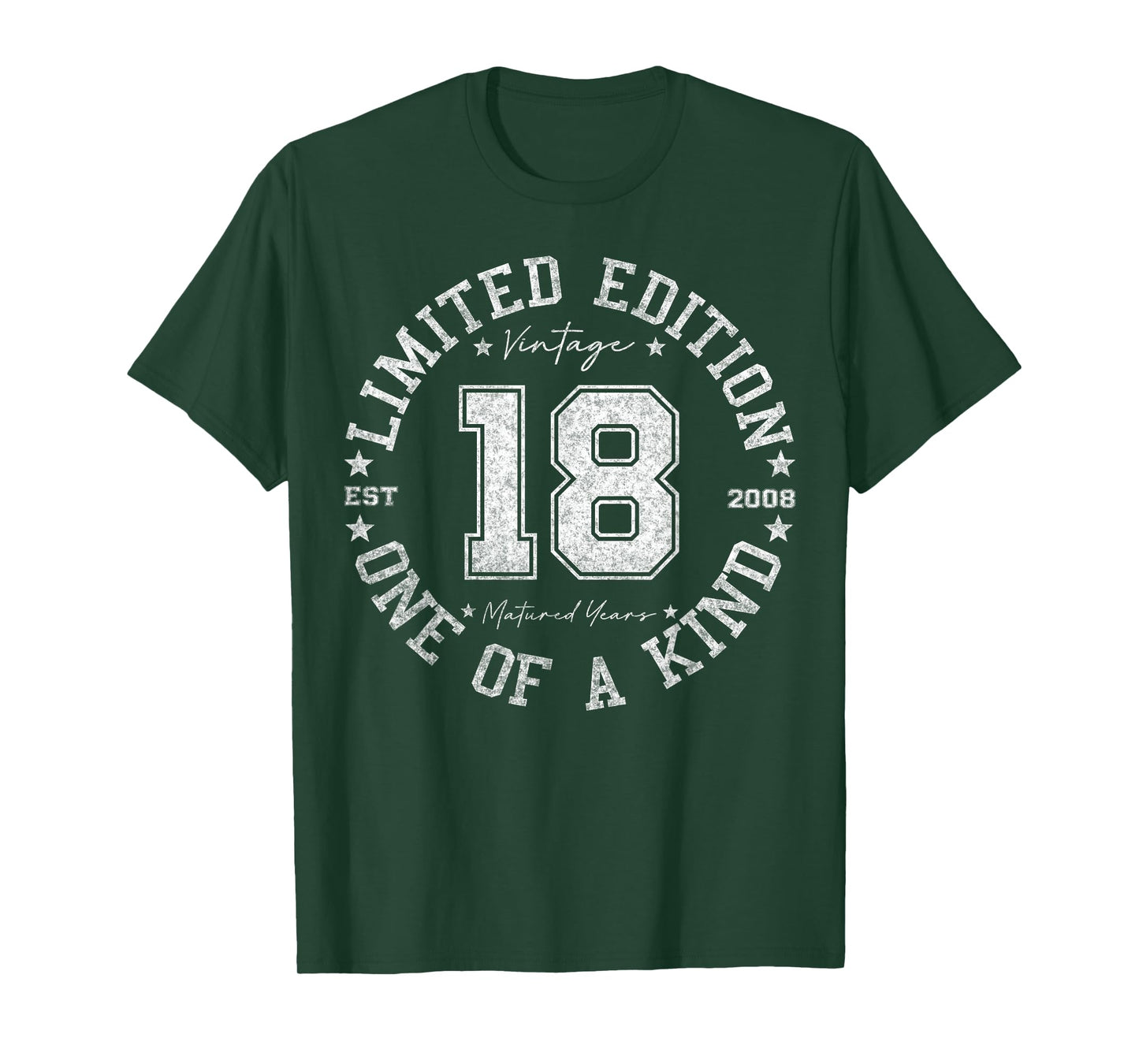 18 Year Old Gifts Vintage 2008 Limited Edition 18th Birthday T-Shirt