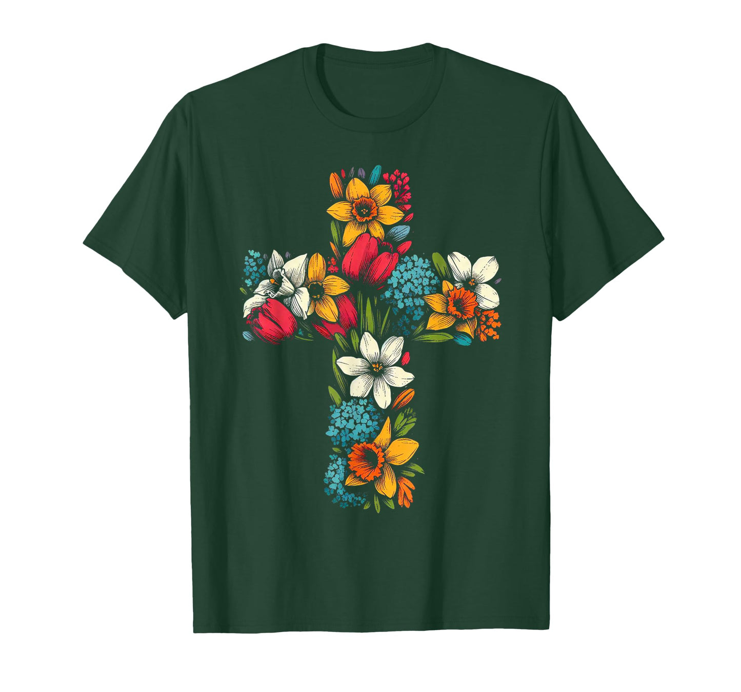 Christian Design Cross Faith Bible Jesus Christ Religion Art T-Shirt