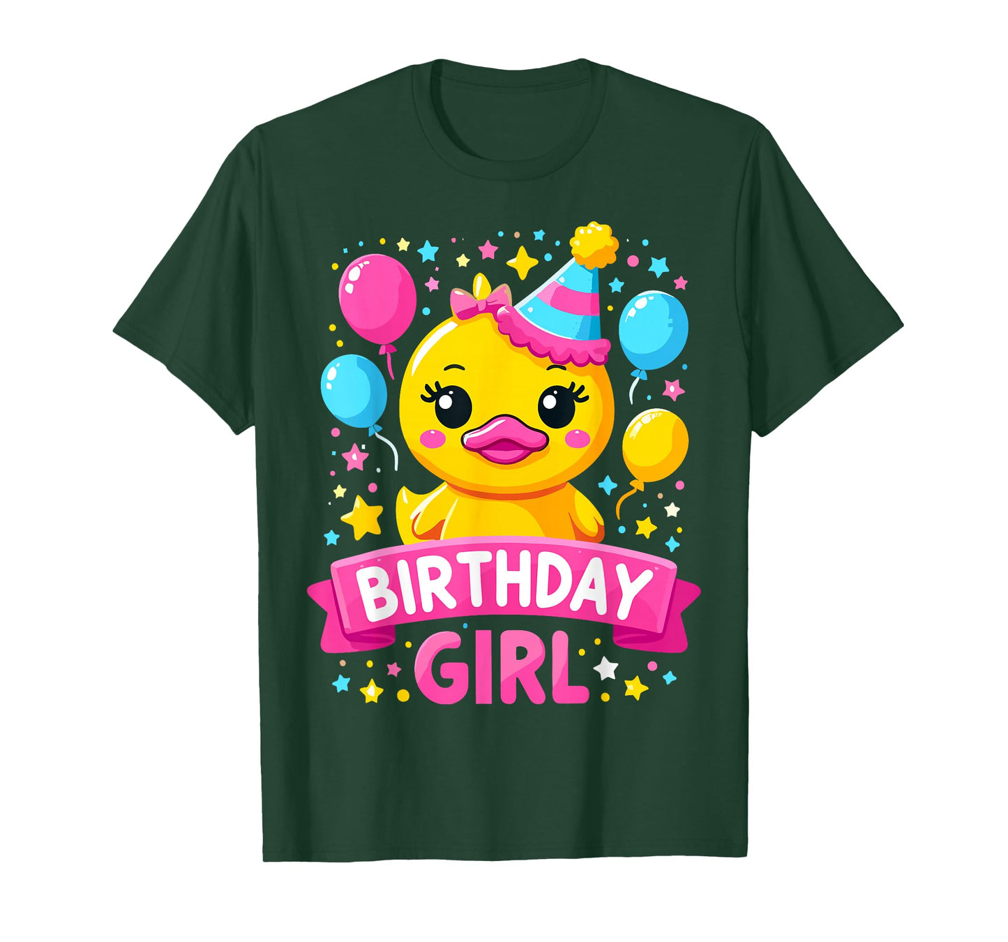 Duck Lover Birthday Girl Rubber Duck T-Shirt