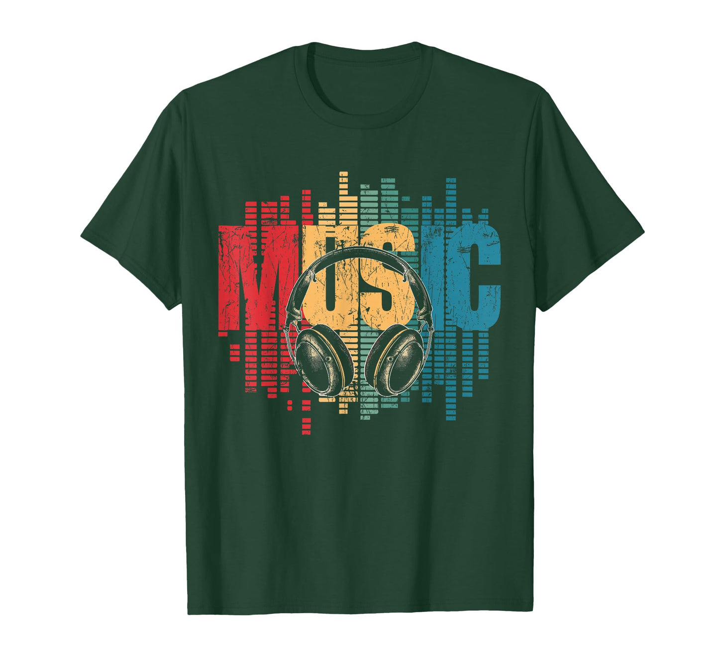 Electronic Music Lover DJ Vintage Headphones T-Shirt