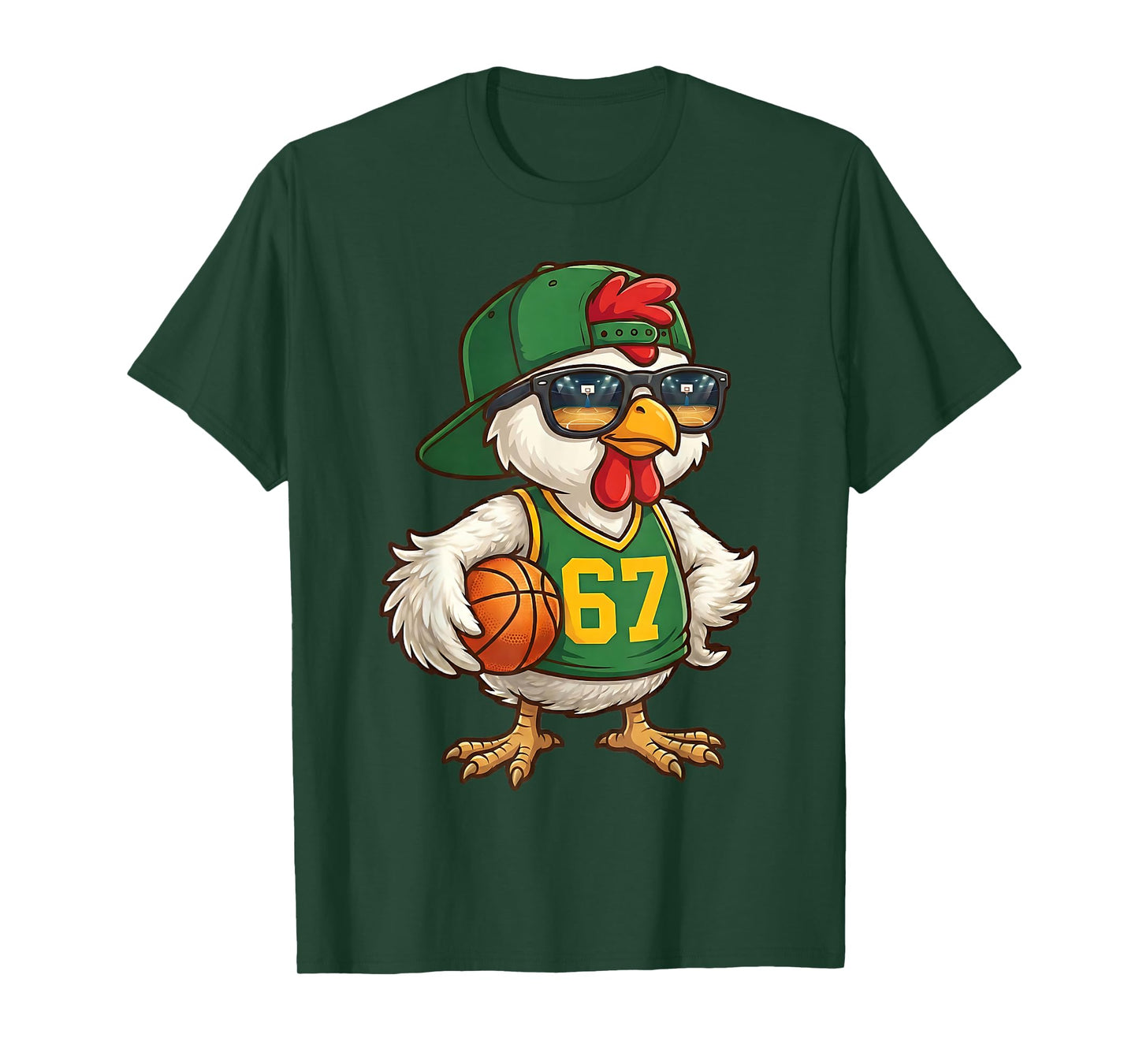 Chicken Basketball 67 Gen Alpha Slang Sports Men Boys Kids T-Shirt