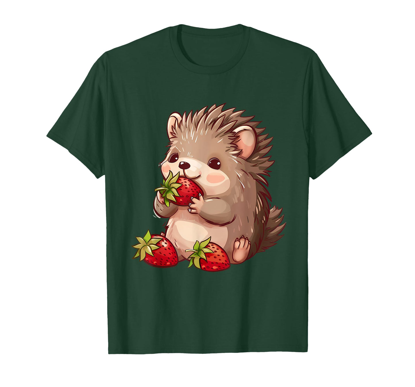 Strawberry Hedgehog Cute Hedgehog Strawberries Wildlife T-Shirt