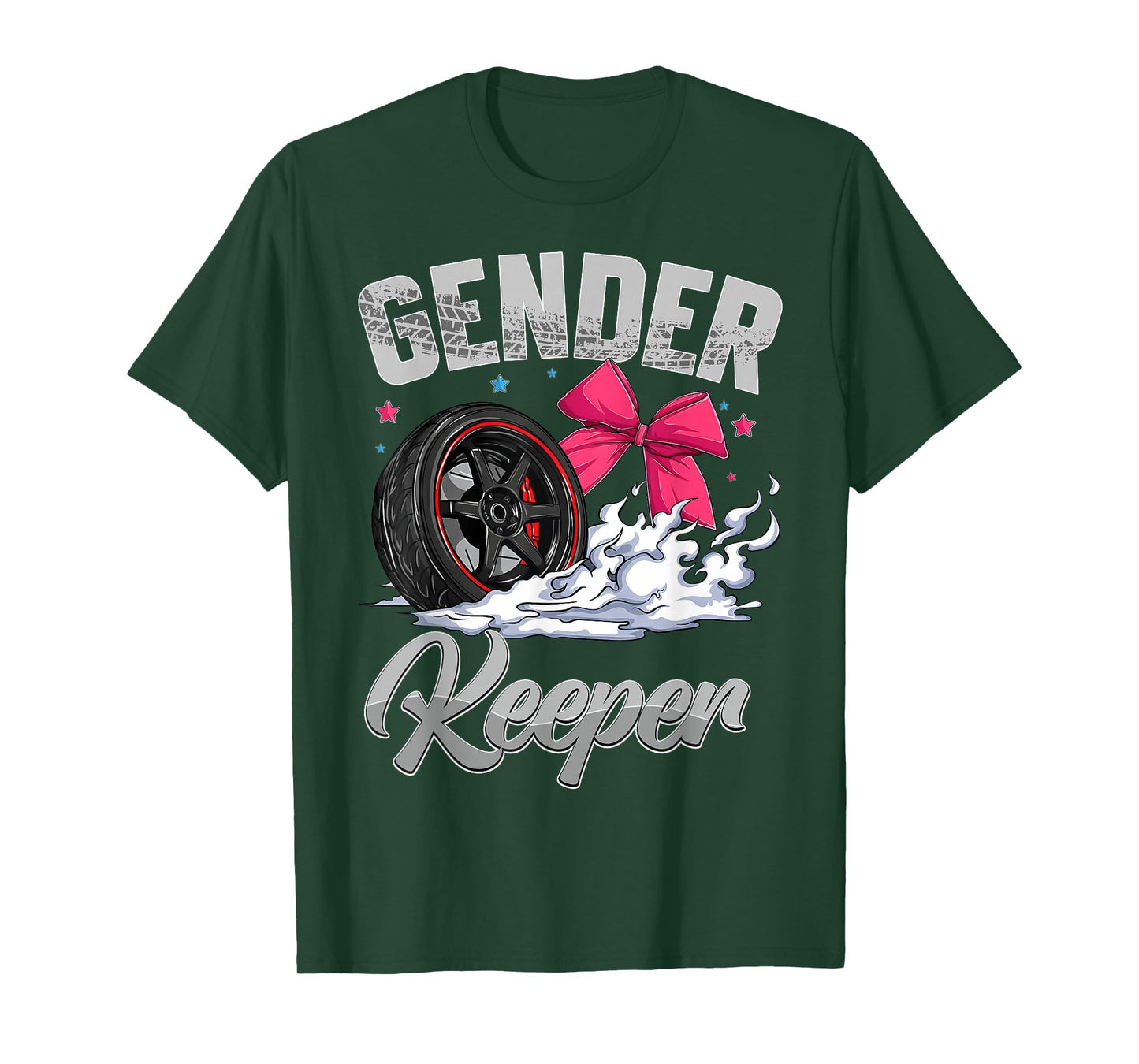 Gender Reveal Party Keeper of The Gender Burnouts Or Bows T-Shirt