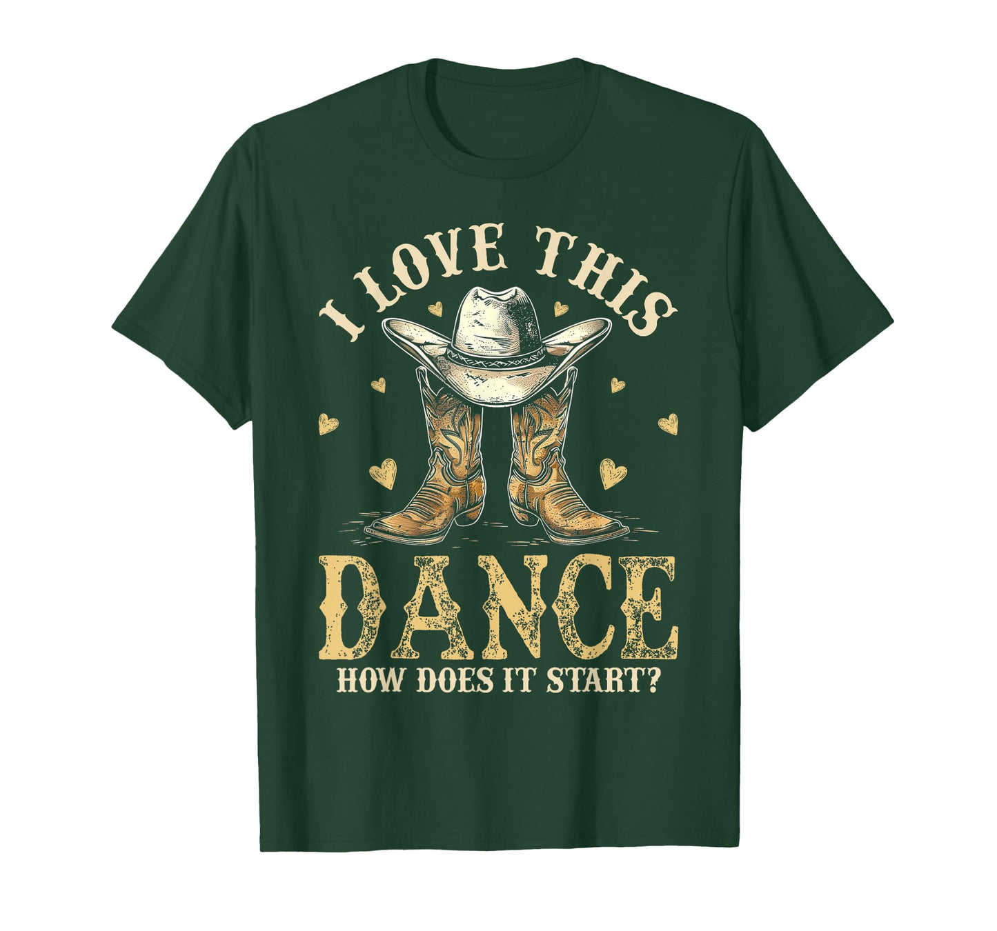 How Does This Dance Start Line Dancer Country T-Shirt