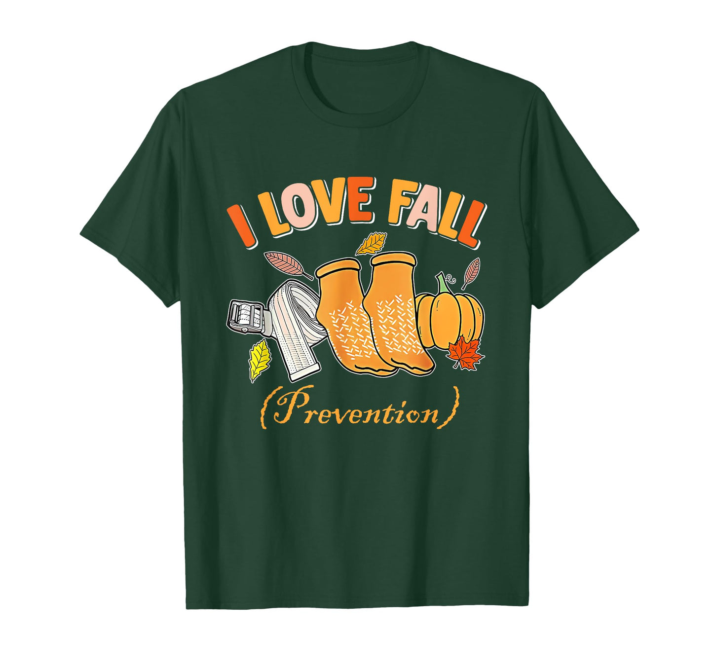 PT Nurse Fall I Love Fall Prevention Fall Physical Therapy T-Shirt