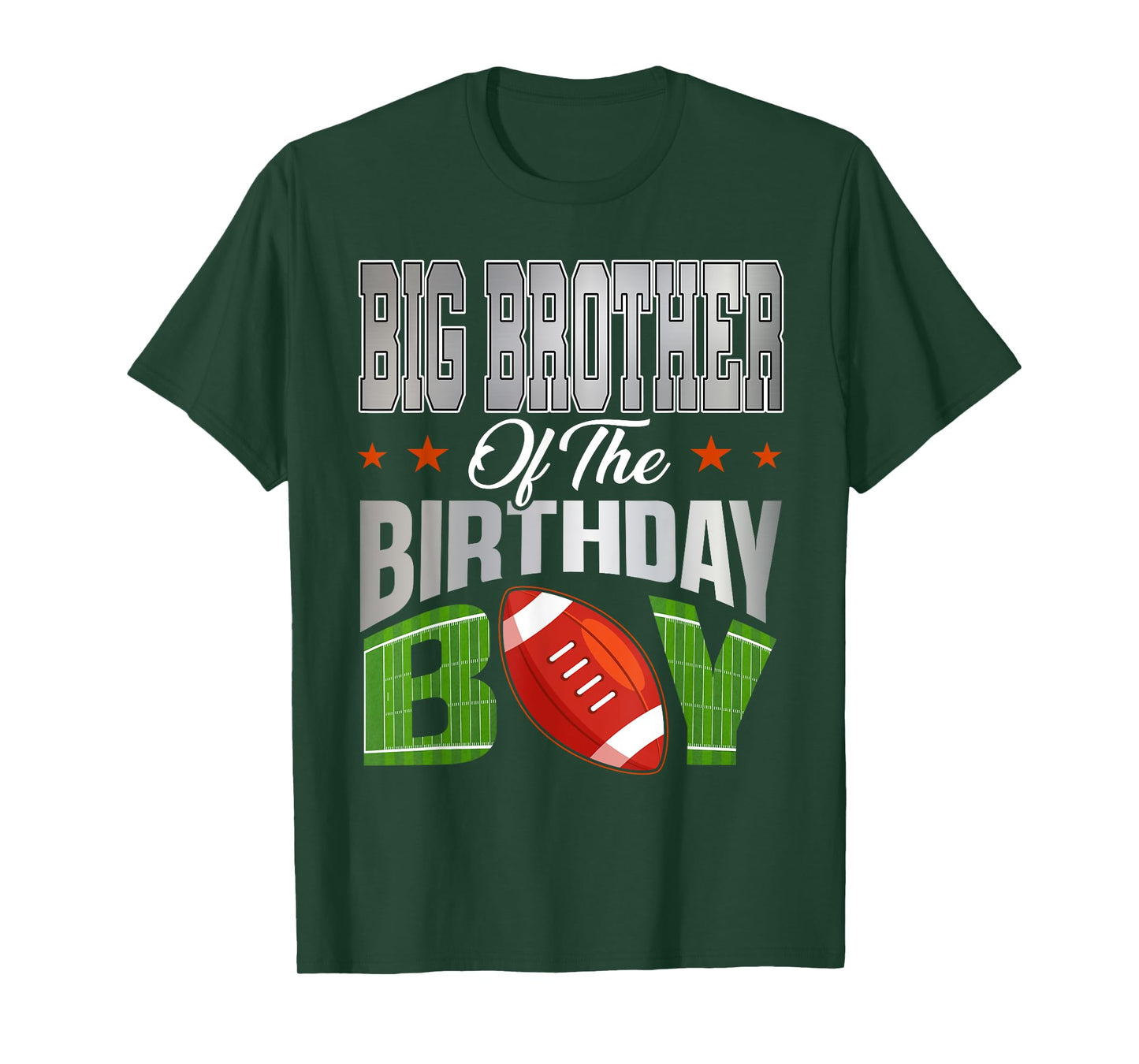 Big Brother of The Birthday Boy Football Party Family T-Shirt