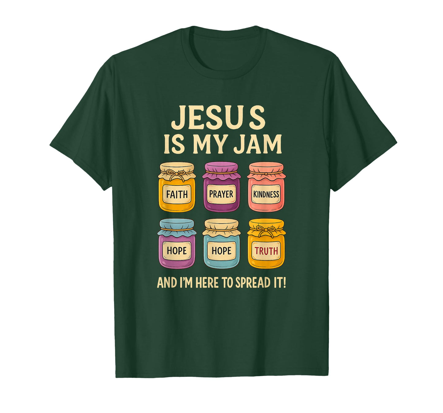Jesus is My Jam Shirt Funny Christian Faith Bible T-Shirt