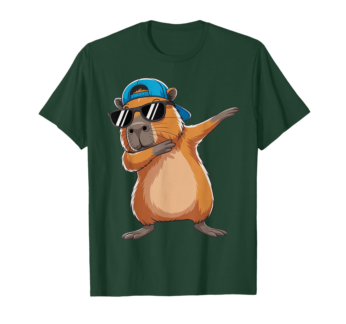 Cute Dabbing Capybara Animal Boys Men Toddler Kids T-Shirt
