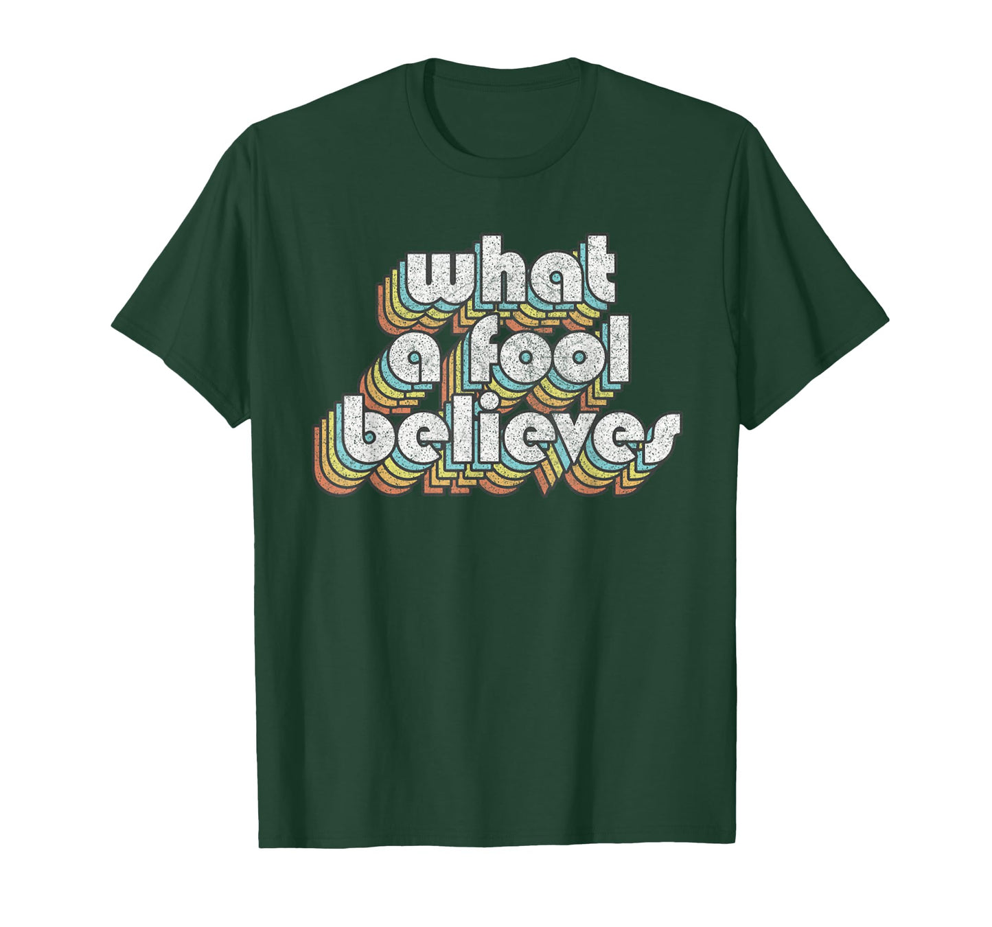 Believes Retro Fool Vintage Music Rock Faded Style Design T-Shirt