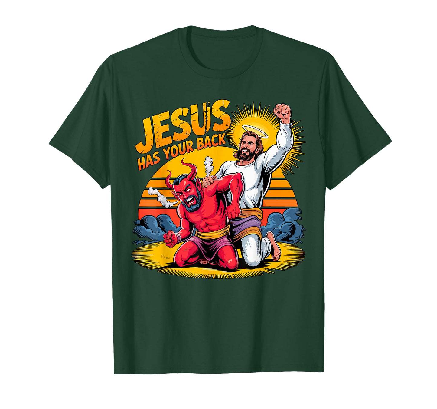 Jesus has Your Back Christian Faith T-Shirt