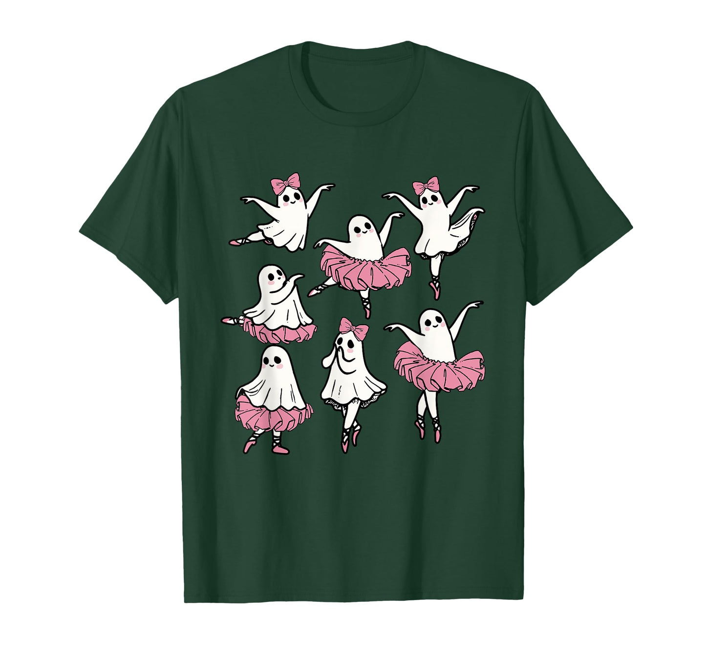 Ballet Ghost Dancer Cute Boo Dancing Halloween T-Shirt
