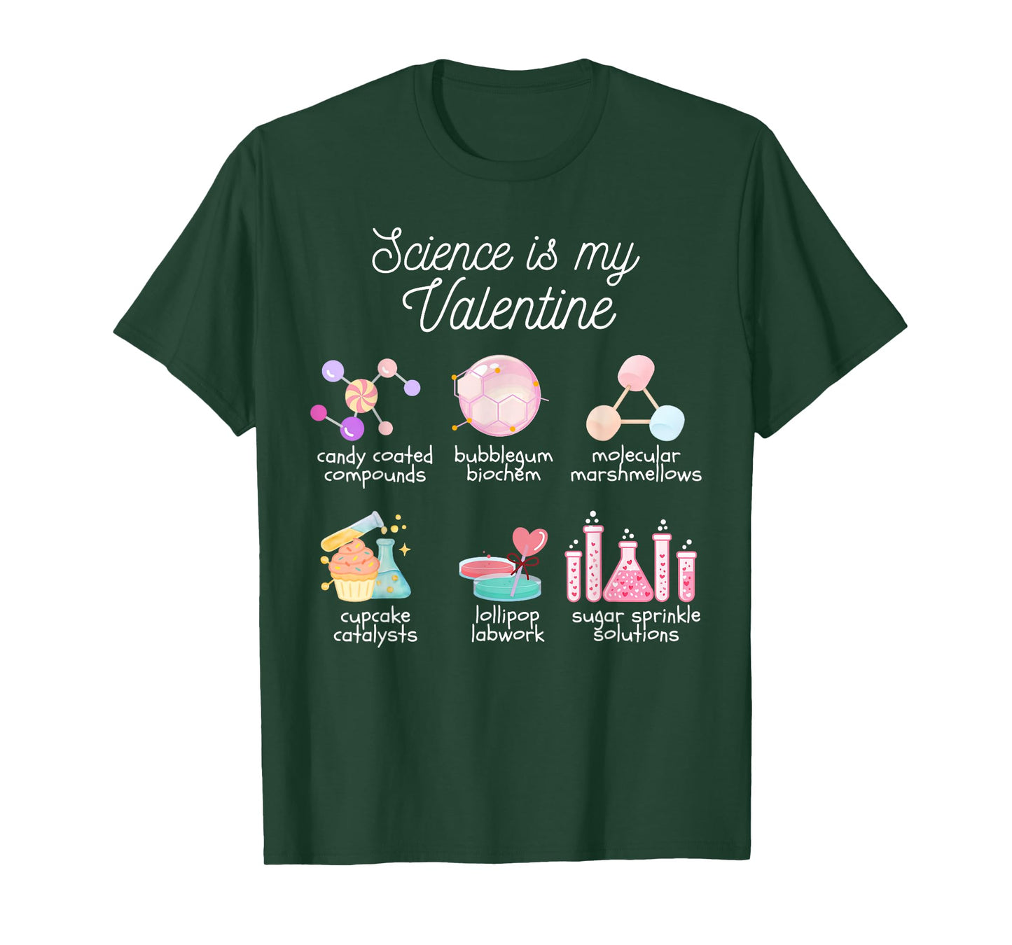 Science is My Valentine Chemistry Biology Physics Teacher T-Shirt