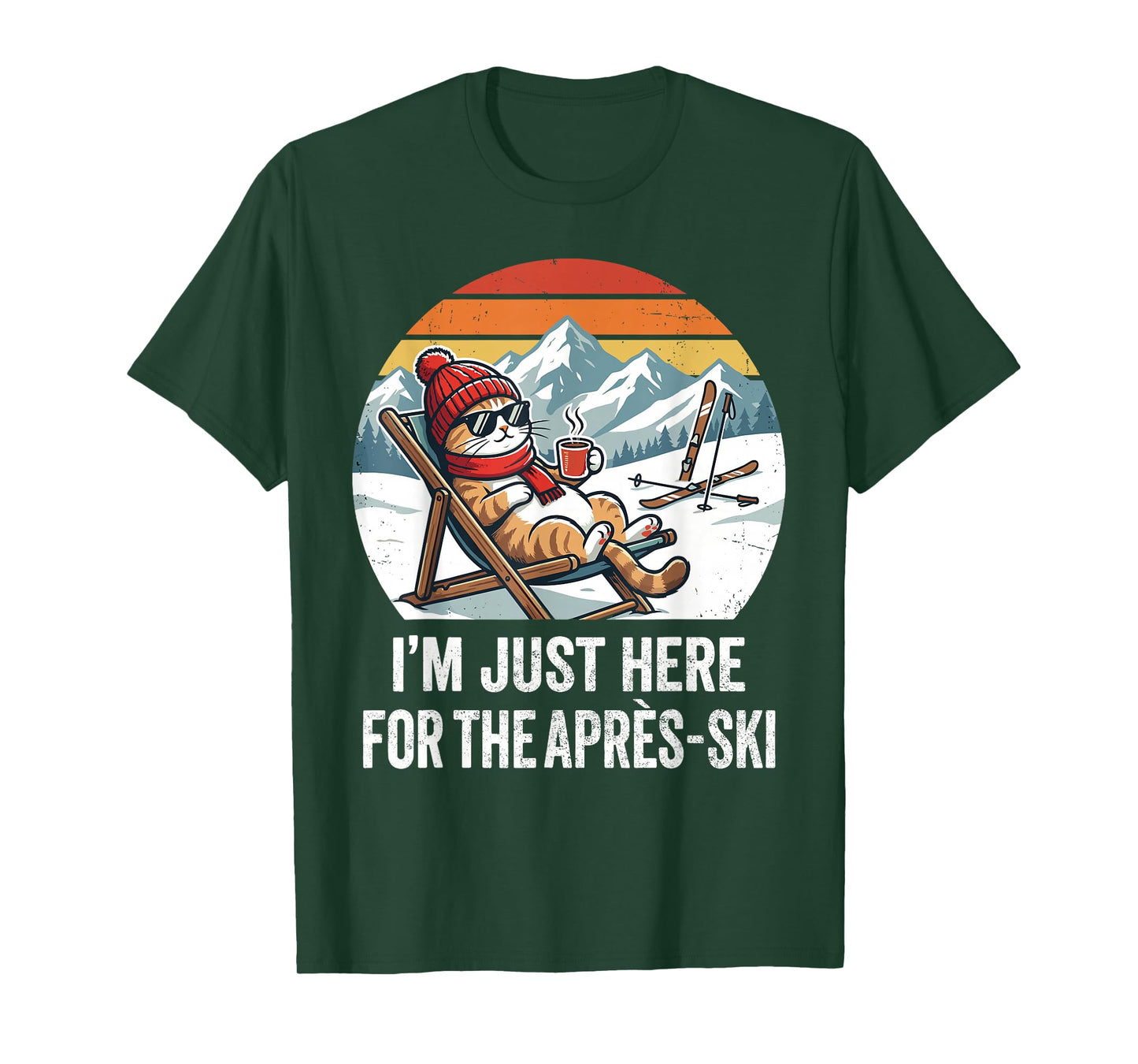 Après-ski Cat Skiing Men Women Kids Funny Après-ski T-Shirt