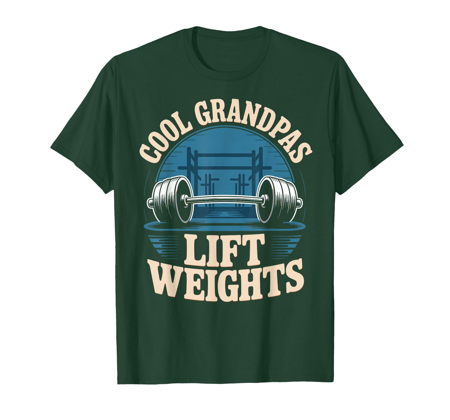 Cool Grandpas Lift Weights Funny Weightlifting Grandpa Gym T-Shirt