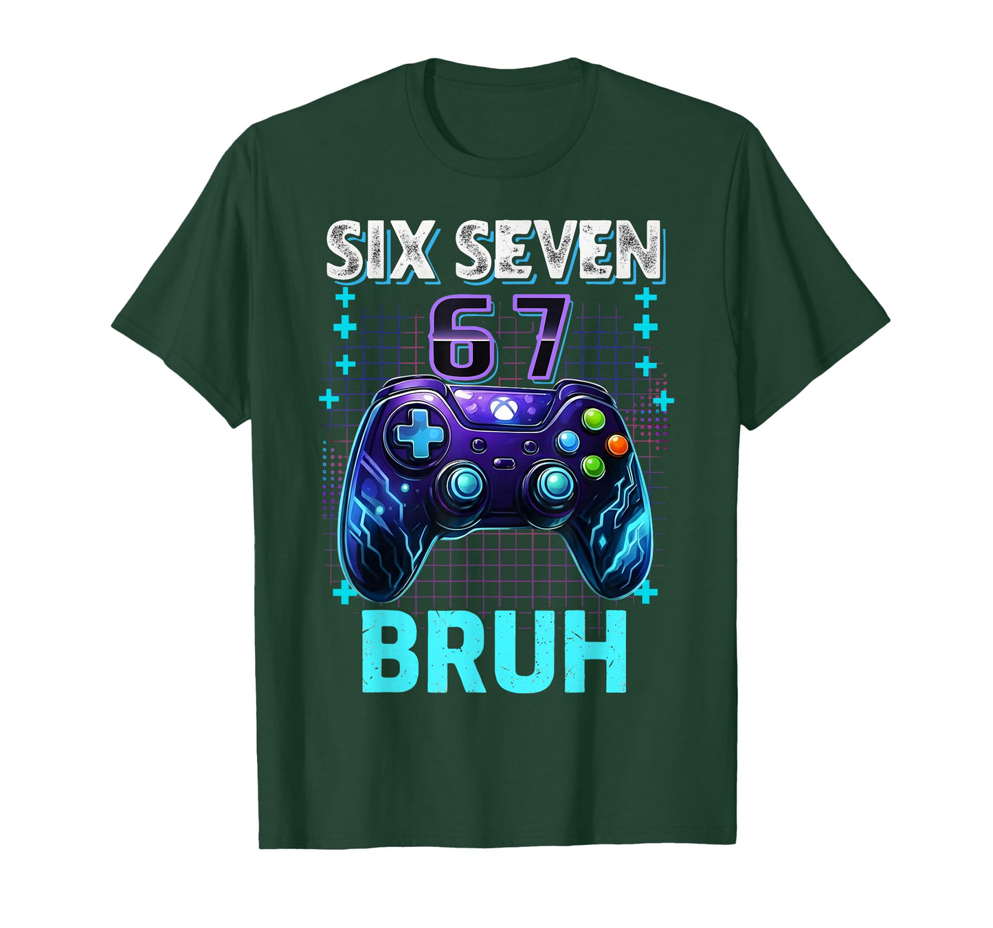 Funny Six Seven 67 Bruh Birthday Boy Gamer Gift for Boys Kid T-Shirt