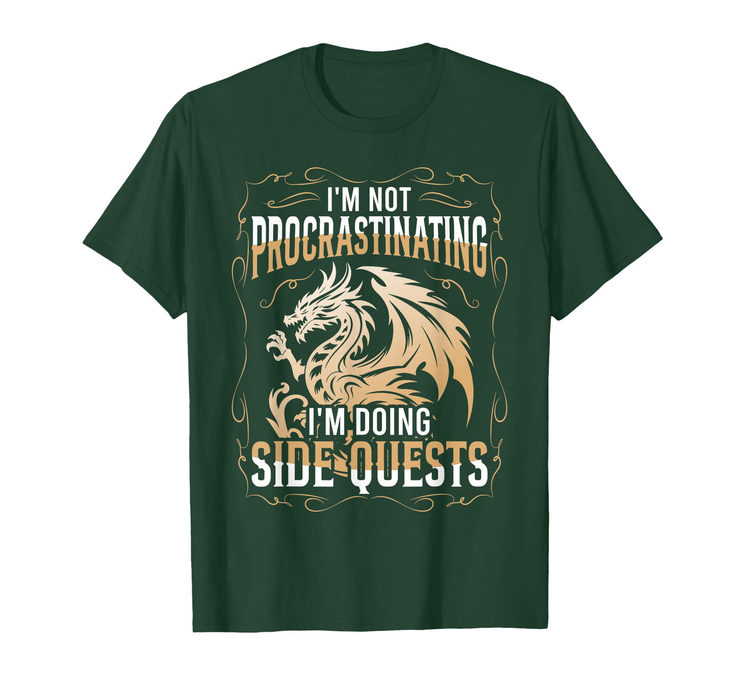 I'm Not Procrastinating I'm Doing Side Quests Dragon T-Shirt
