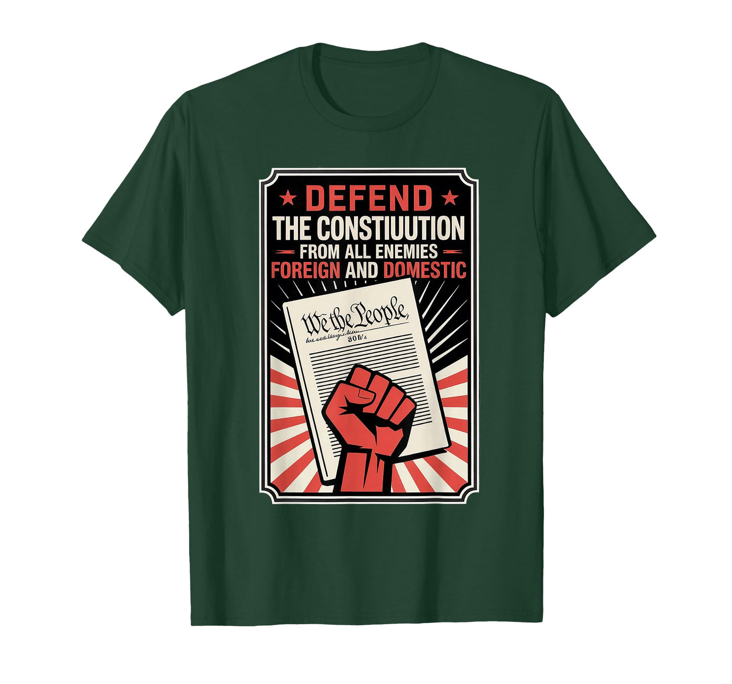 Defend The Constitution From All Enemies Both T-Shirt