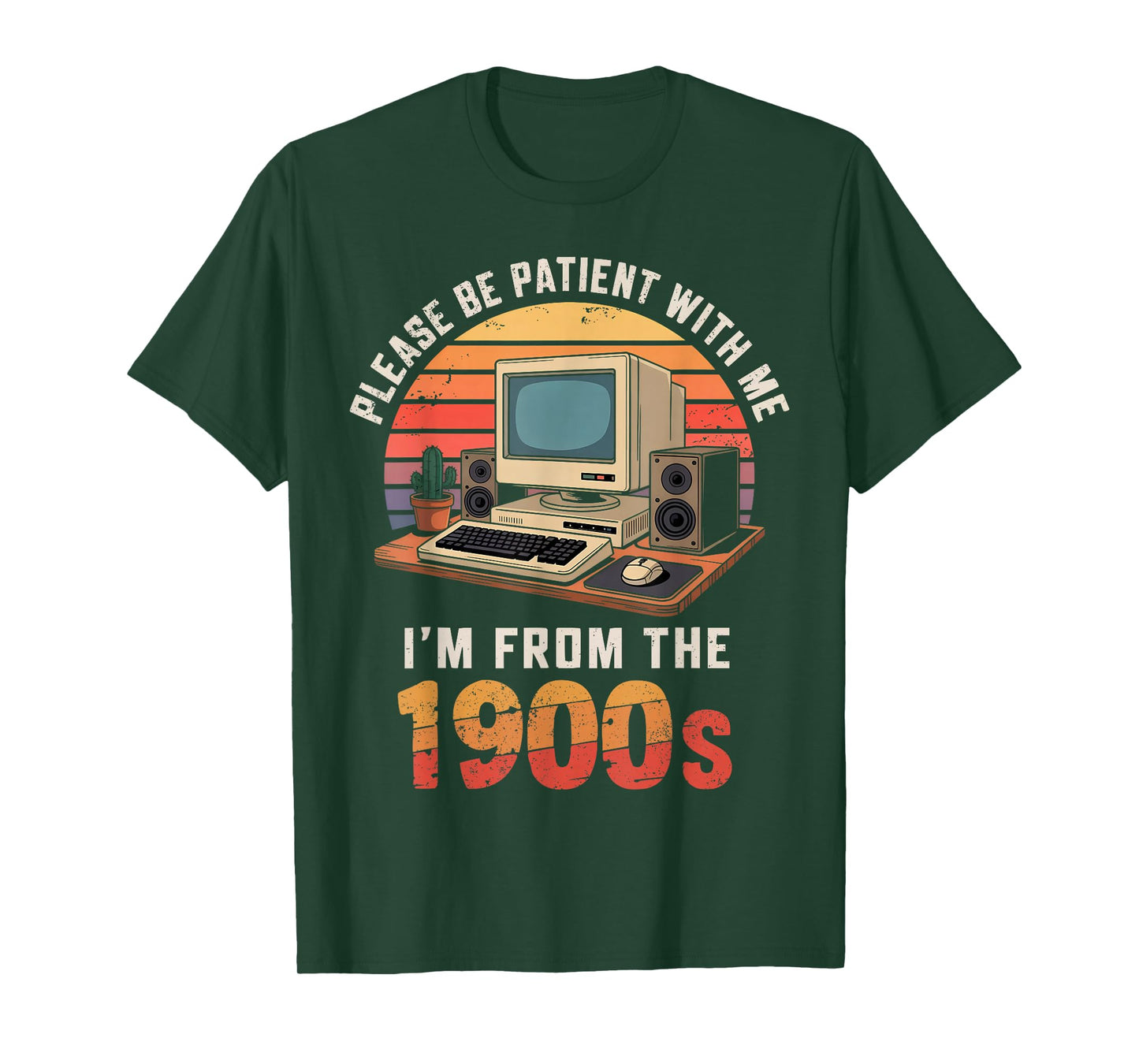 Please Be Patient I'm From The 1900s Retro Vintage Computer T-Shirt
