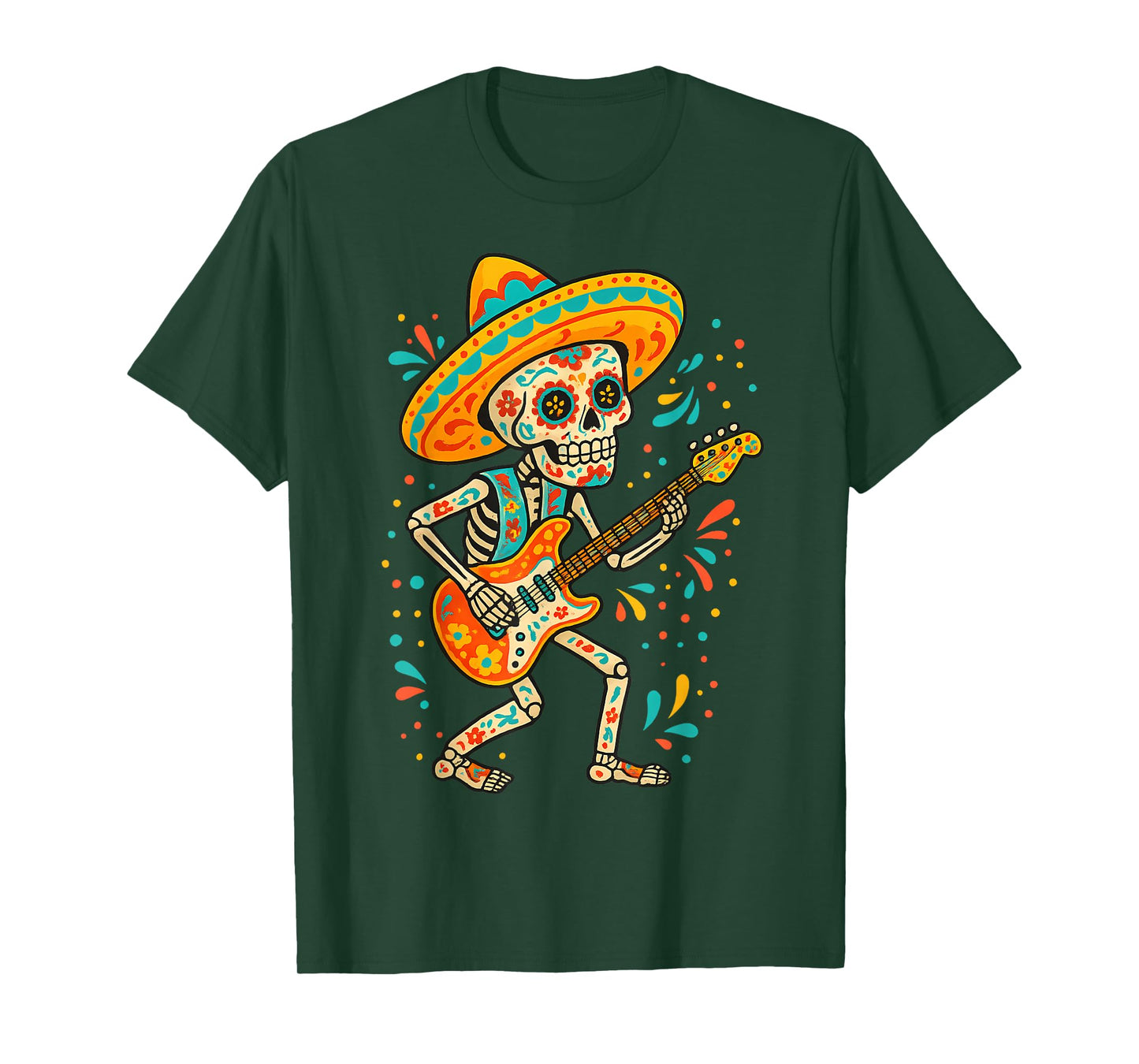 Dia De Los Muertos Skeleton Dancing Skull Day of The Dead T-Shirt