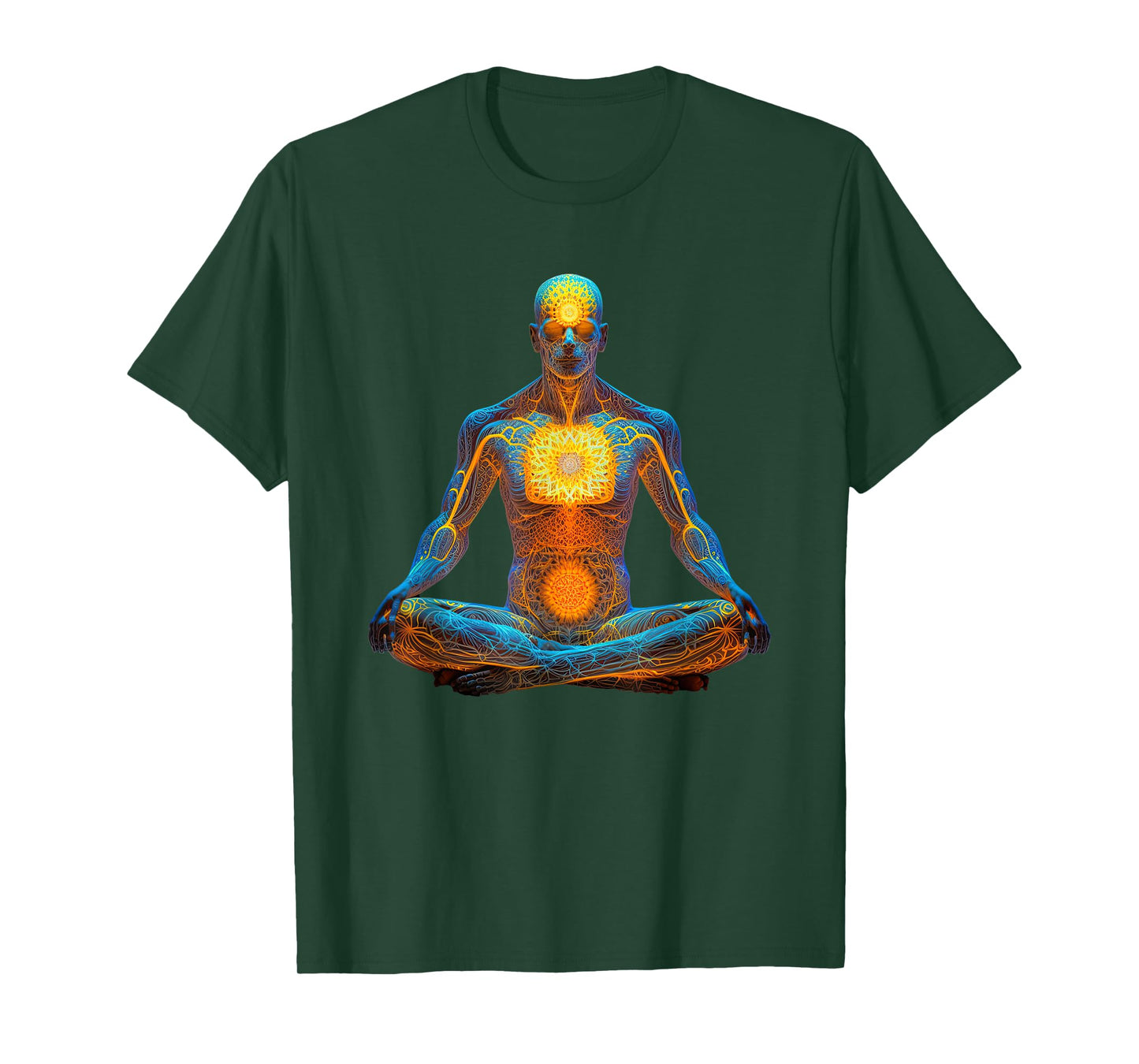 Energy Chakra Yoga Meditation Spiritual. T-Shirt