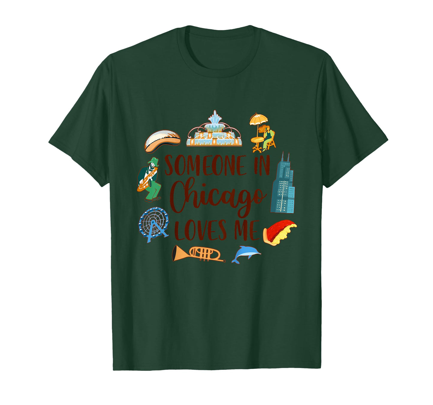 Chicago Traveling Lover Baby Someone In Chicago Loves Me T-Shirt