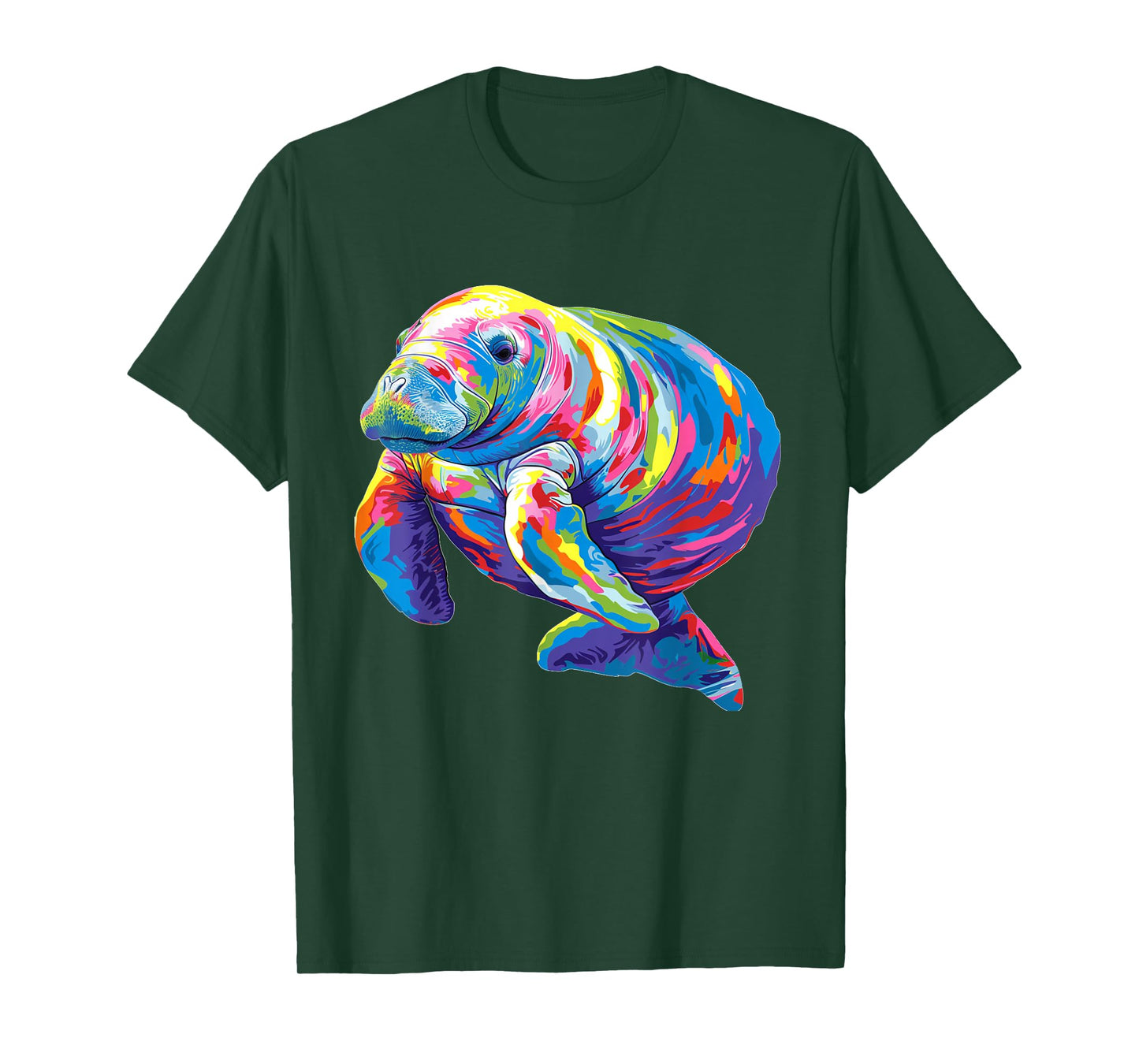 Cool multicolor Manatee Costume for Boys and Girls T-Shirt