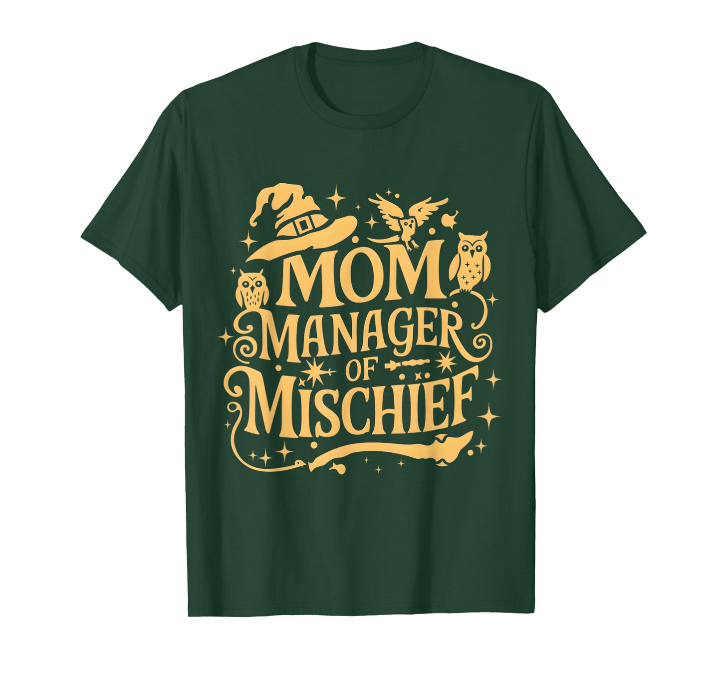 Funny Women Magical Mom Manager of Mischief Mother's day T-Shirt
