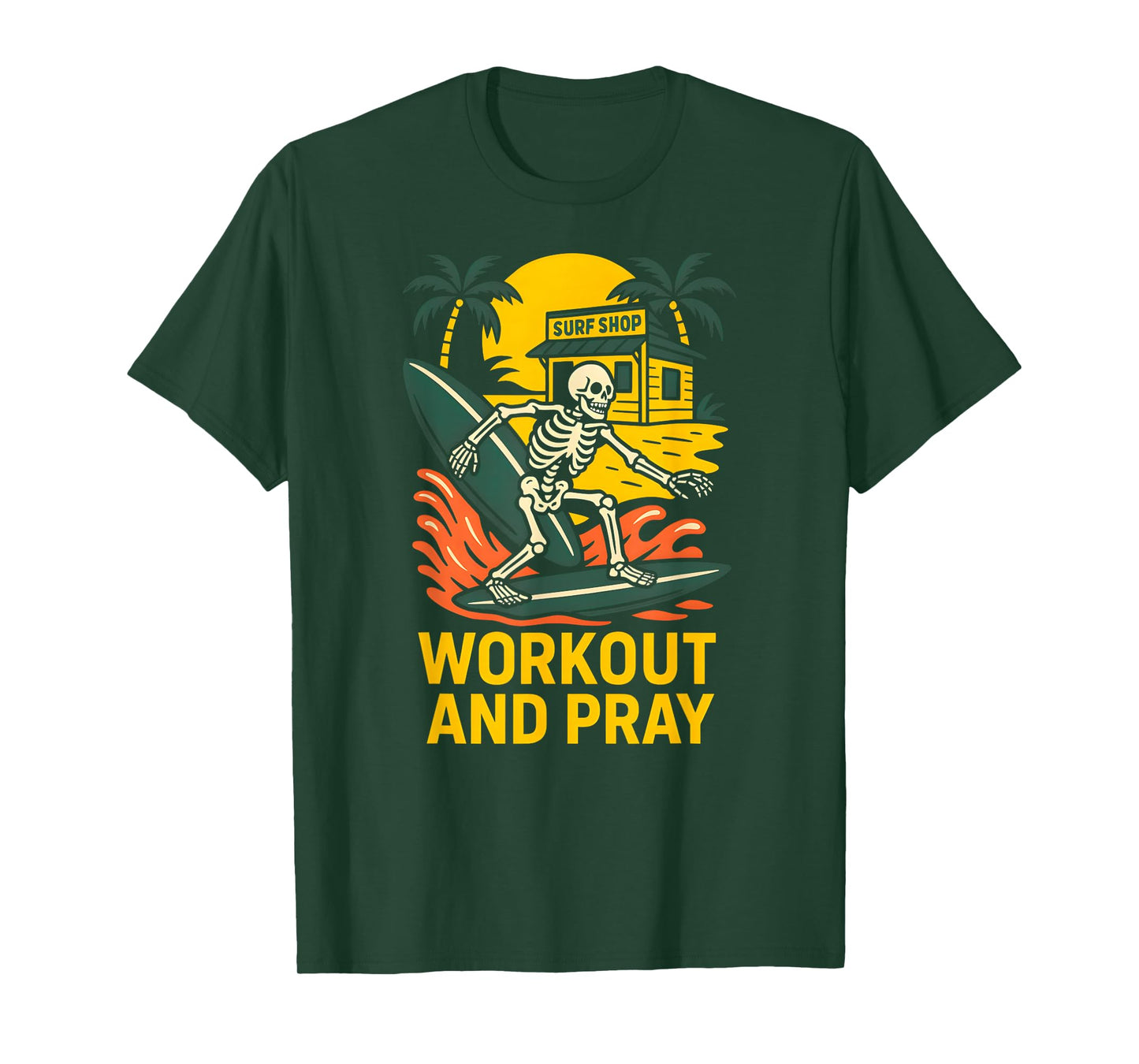Faith Fitness Workout Pray Cool Mens Christian Faith T-Shirt