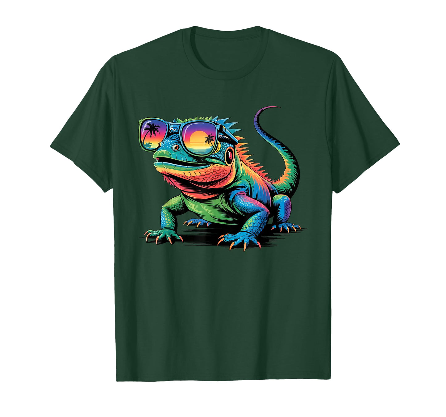 Cool Iguana Sunglasses Funny Reptile Lizard Lover Animal T-Shirt