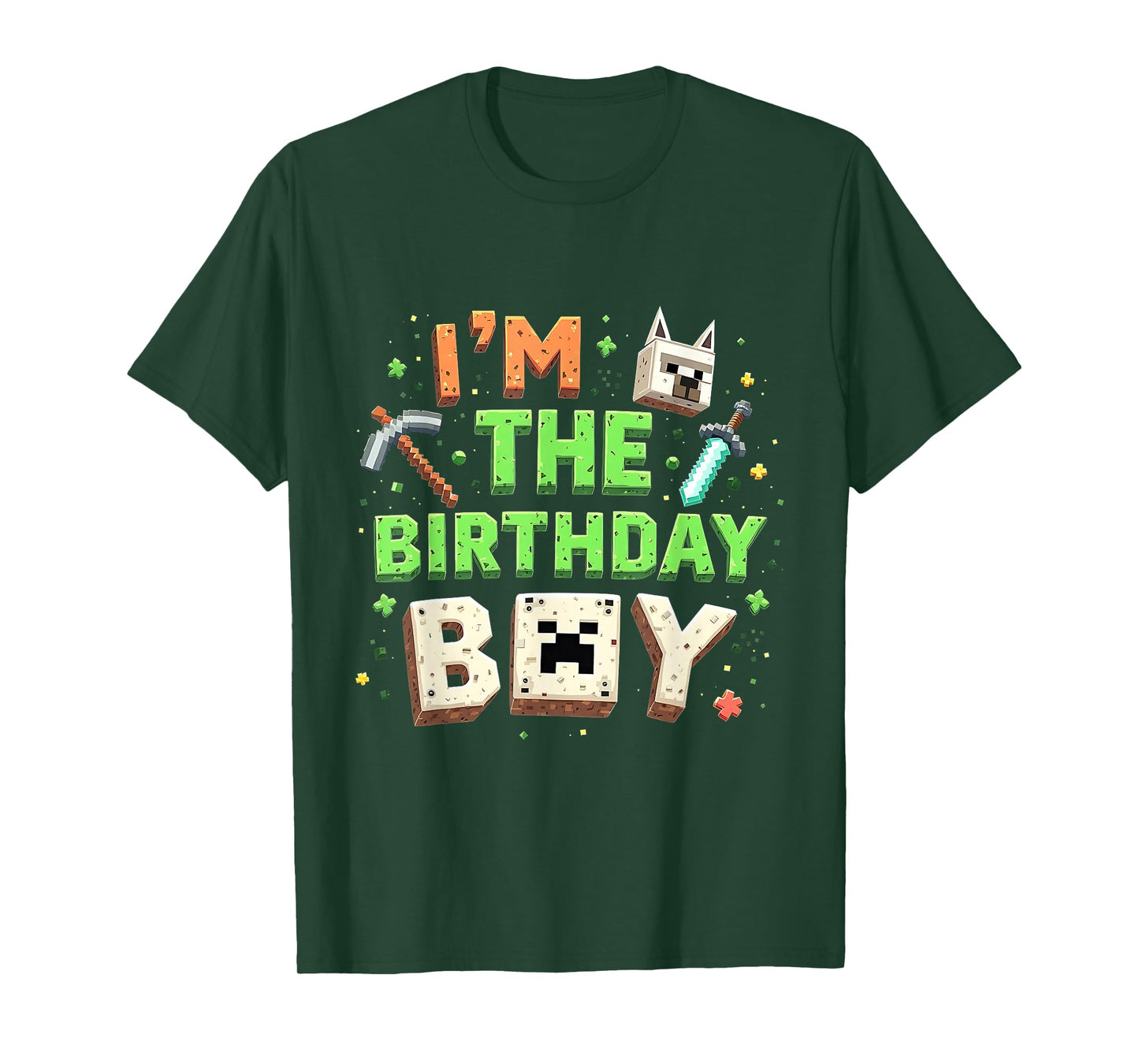 Bday Party I'm The Birthday Boy Video Gamer Pixel Number T-Shirt