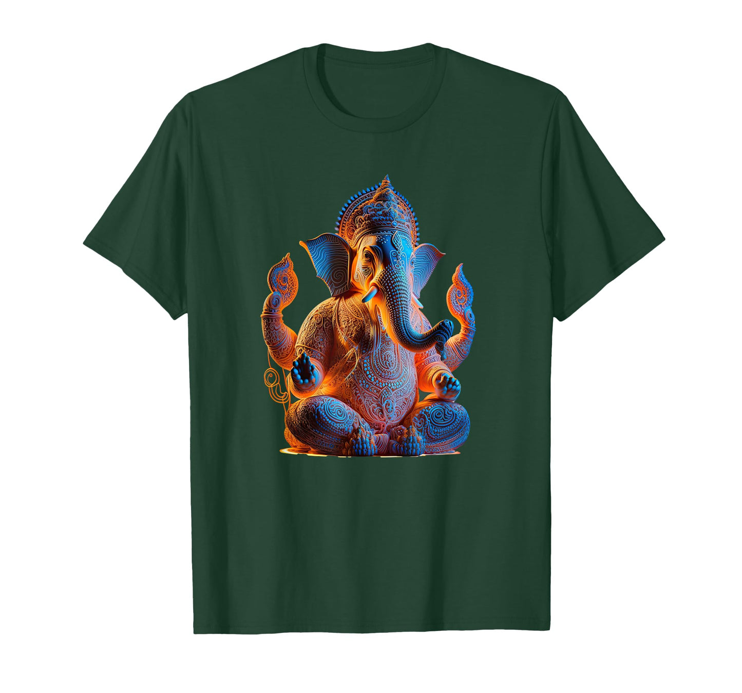 Ganesh Elephant Hindu God Yoga Spiritual Ganesha Meditation T-Shirt