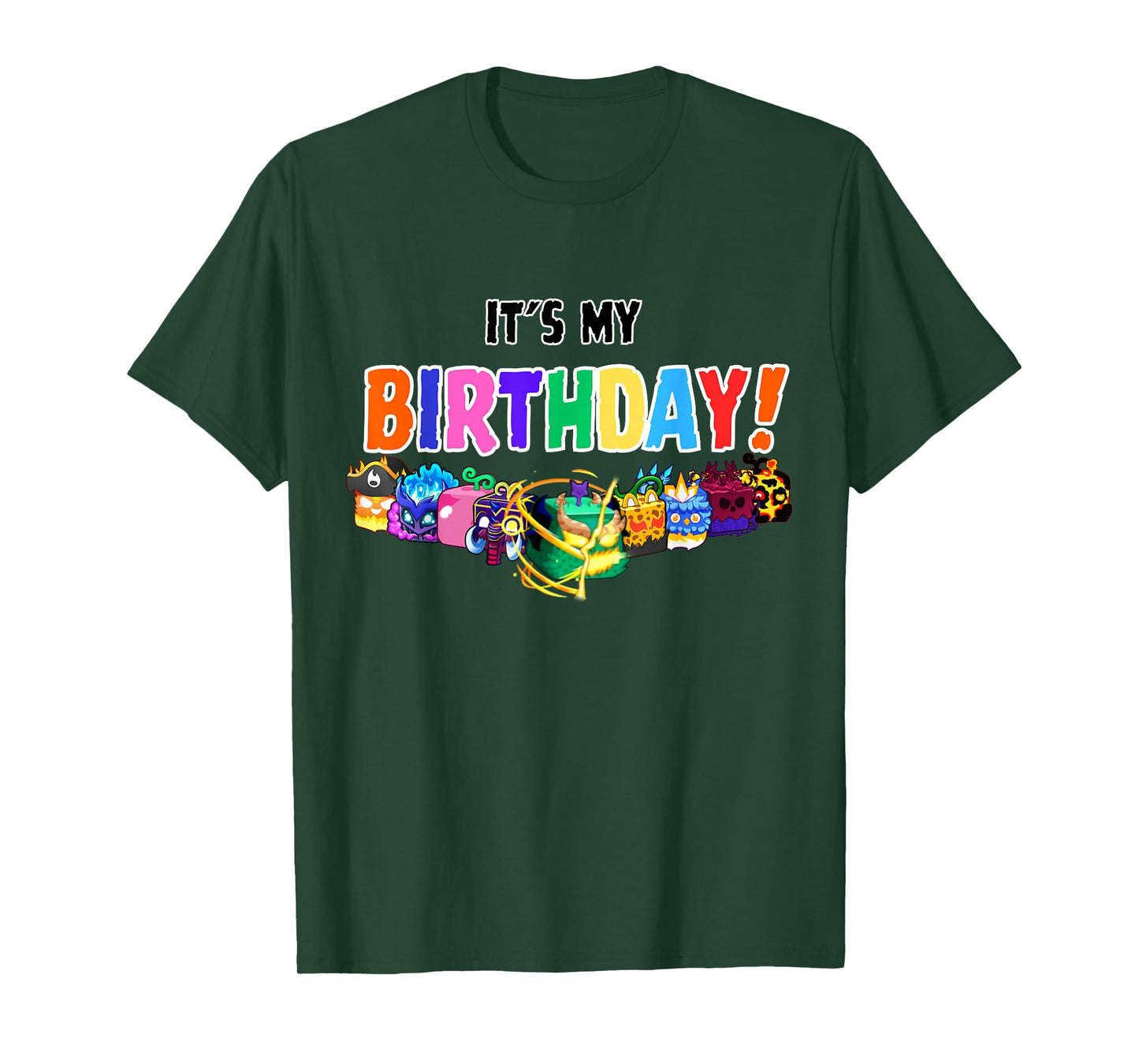 blox fruit birthday party It's My Birthday T-Shirt