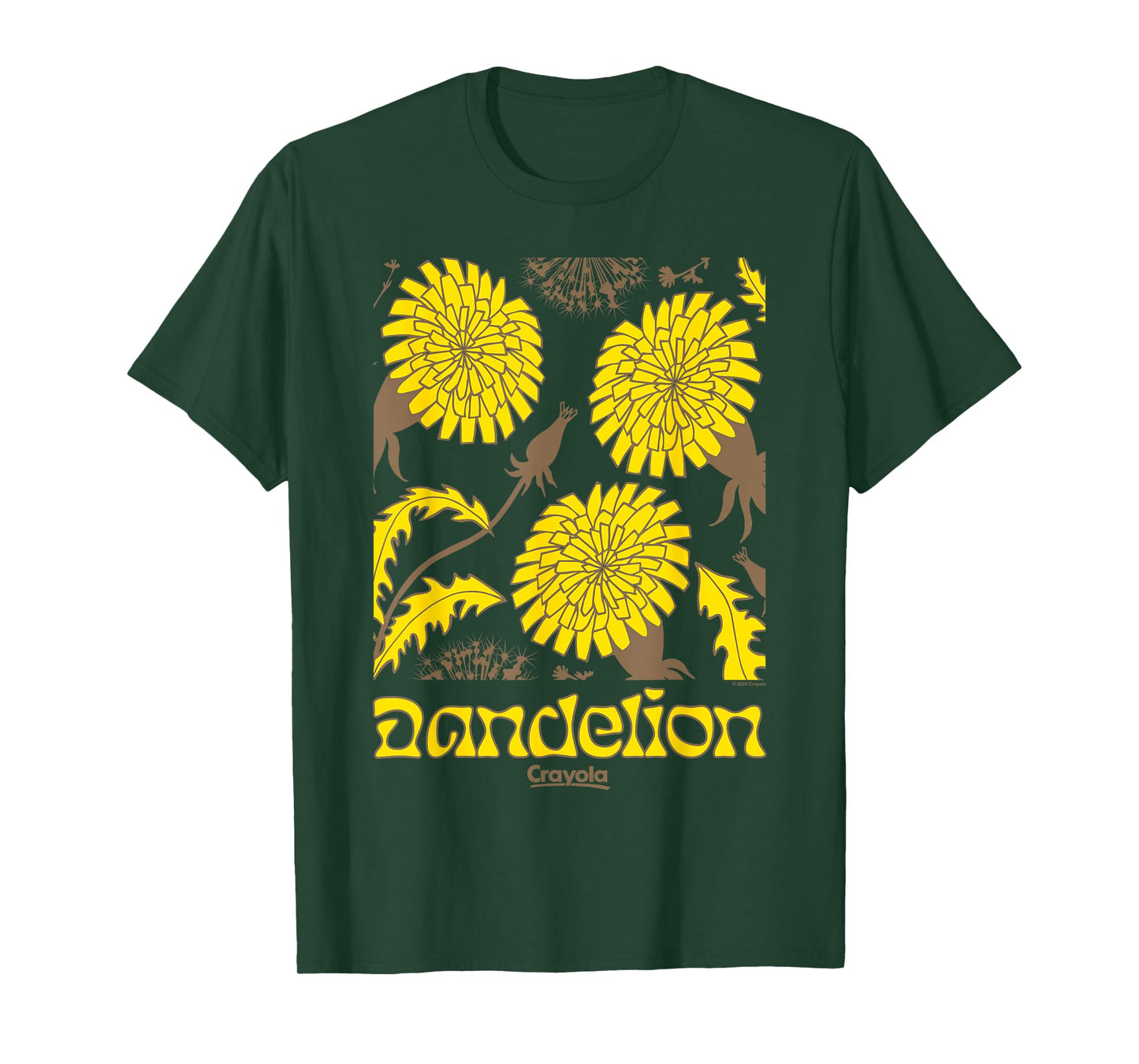 Crayola 2025 Limited Edition Dandelion Vintage Portrait T-Shirt