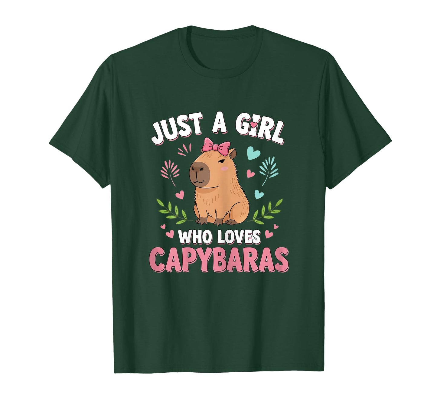 Just a Girl who loves Capybaras Cute Capybara Lover T-Shirt