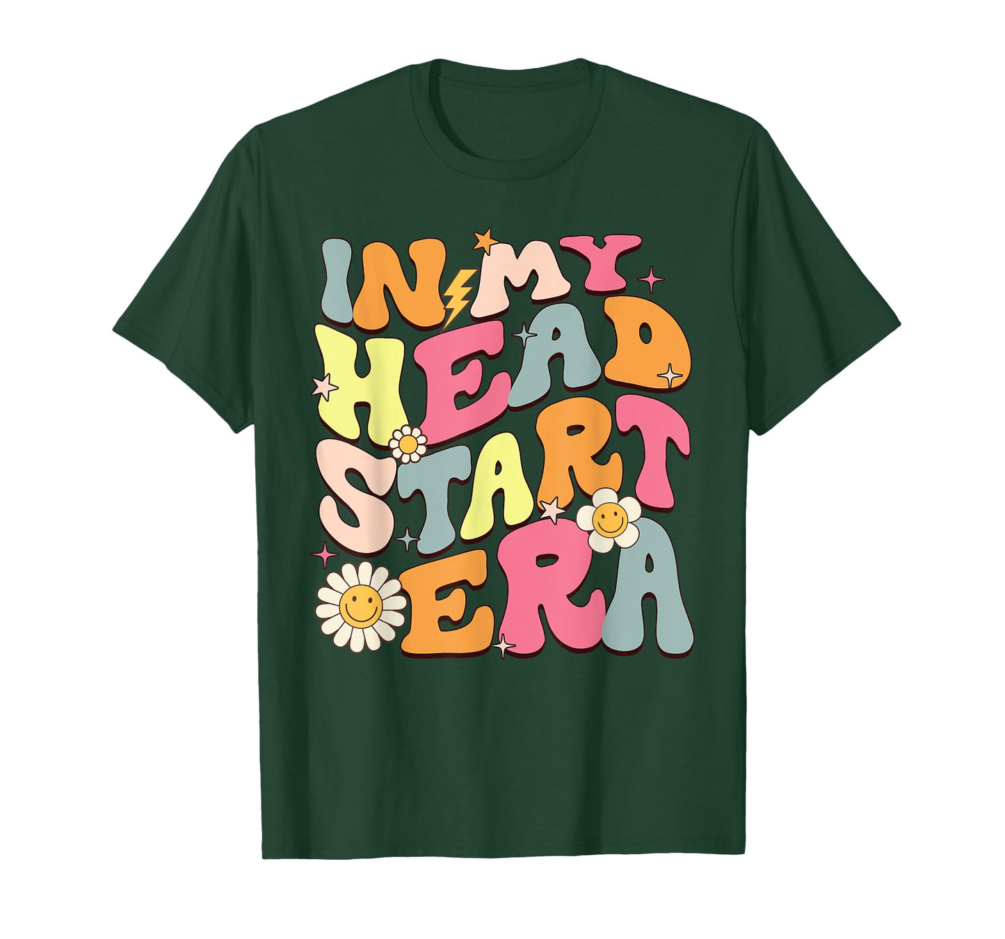 Groovy In My Head Start Era Homeschool Headstart Teacher Men Women Girls Kids T-Shirt