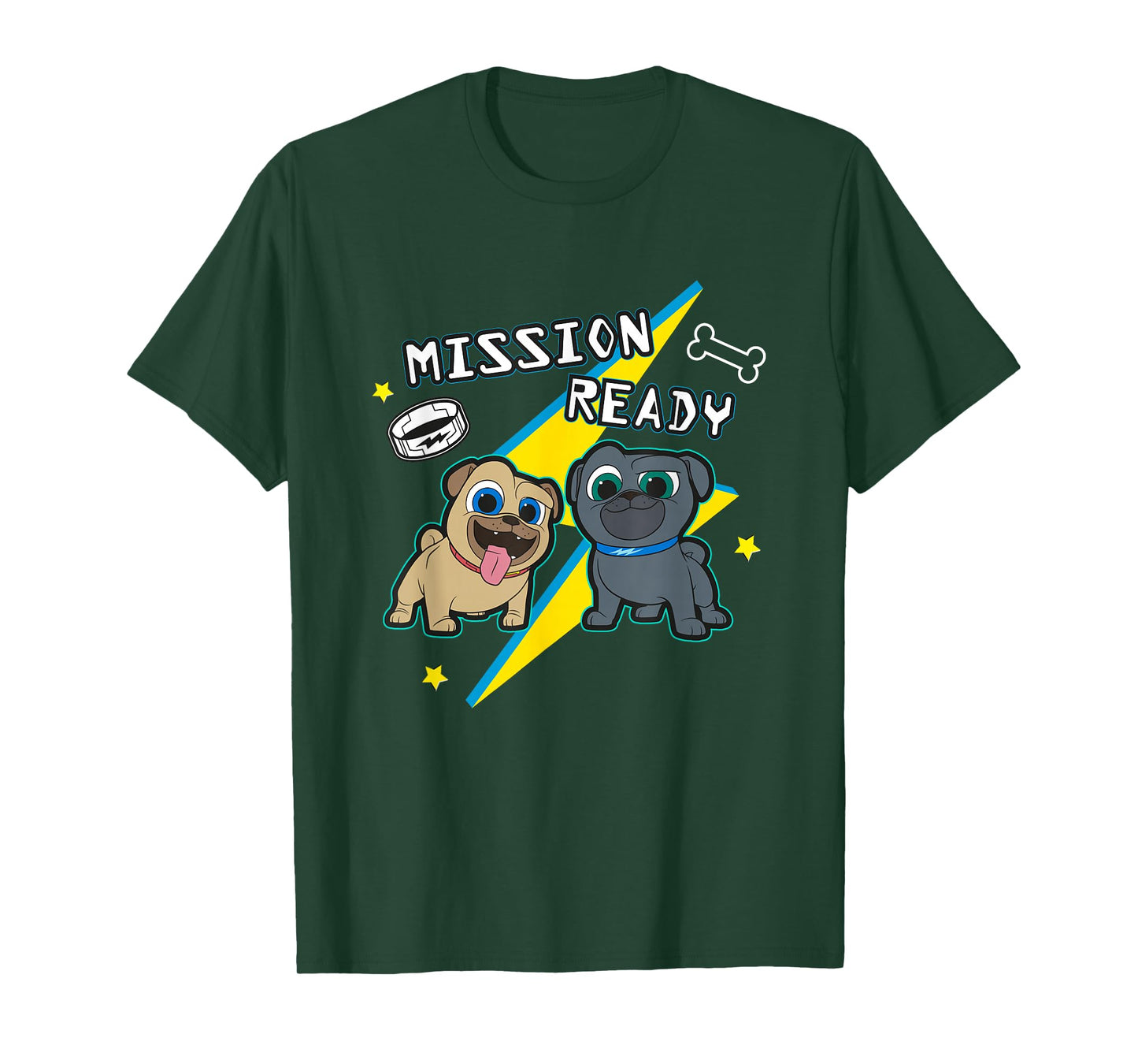Disney Puppy Dog Pals Mission Ready Bingo Rolly Chest Logo T-Shirt