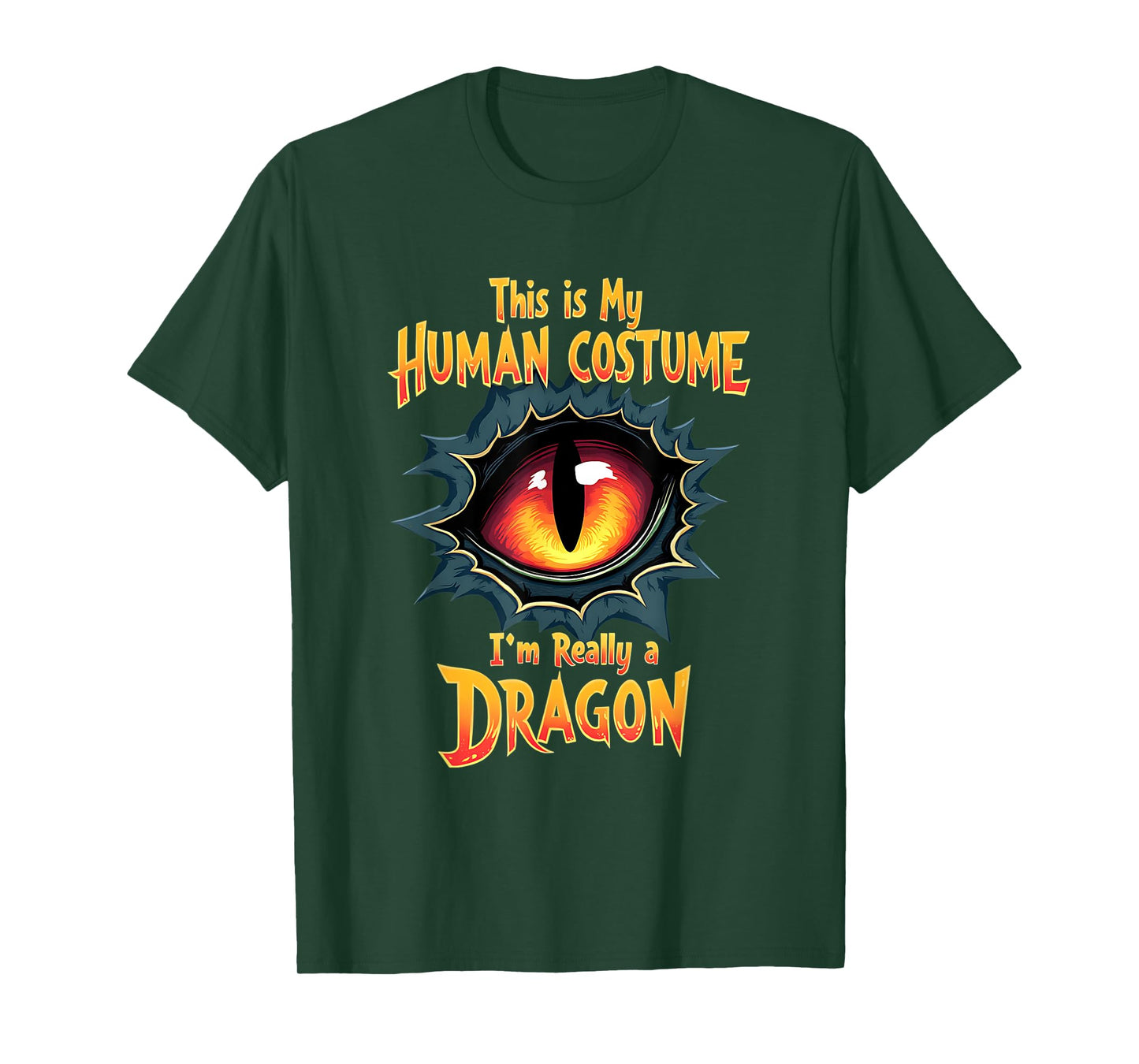 This Is My Human Costume I'm Really A Dragon Halloween T-Shirt