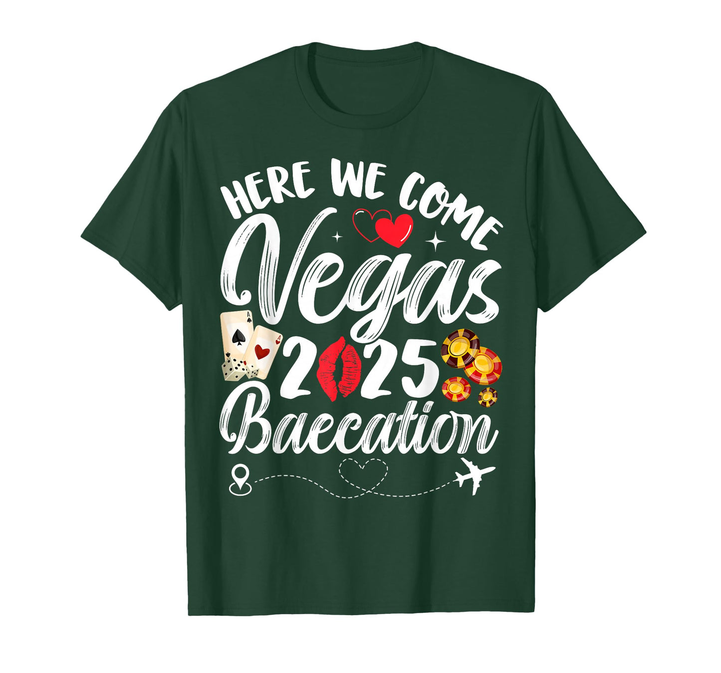 Here We Come Vegas Baecation 2025 Couples Honeymoon Vibes T-Shirt