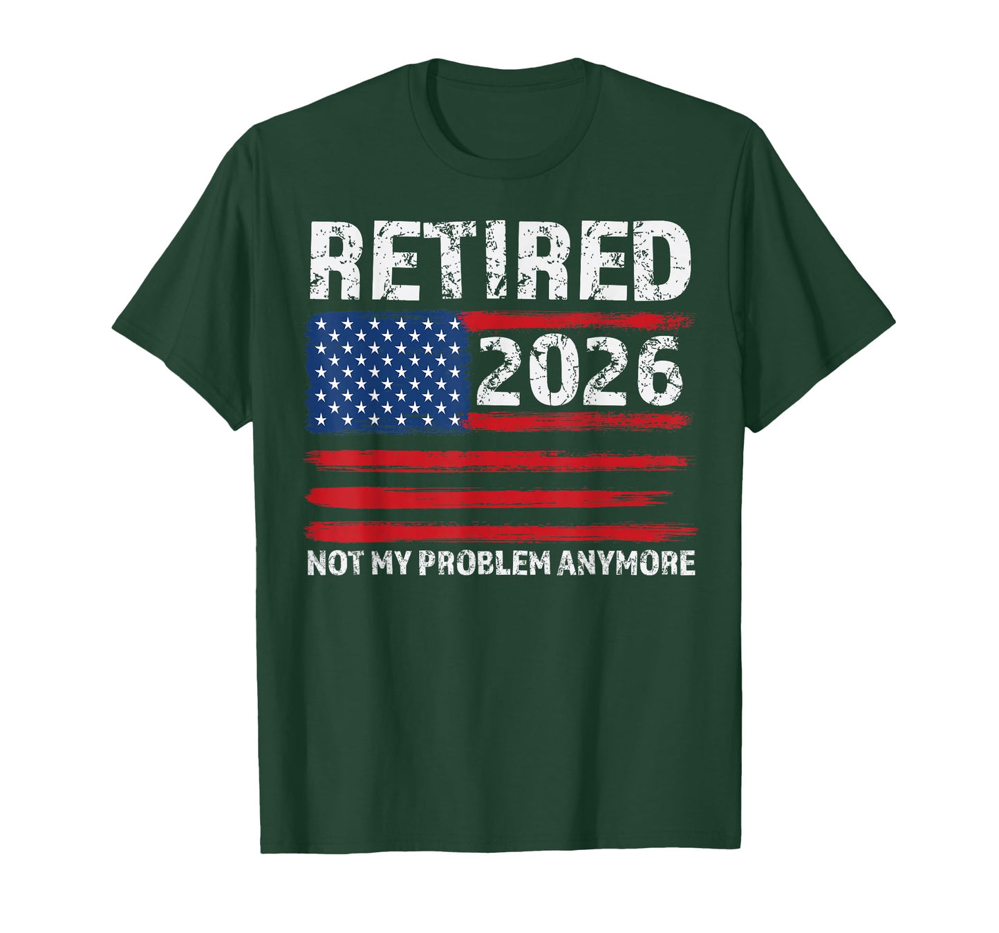 Retired 2026 Decoration Men Women USA Dad Grandpa Retirement T-Shirt