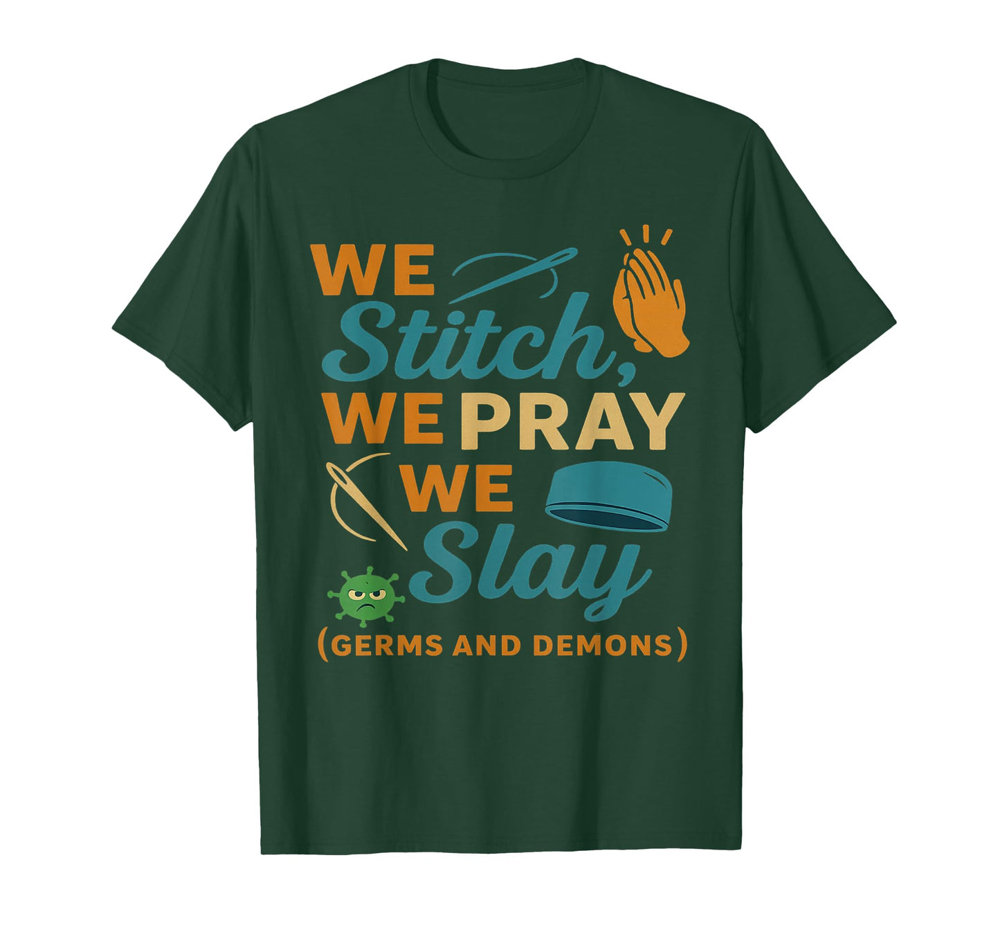 Funny Nurse Prayer Warrior Medical Christian Doctor Men Gift T-Shirt