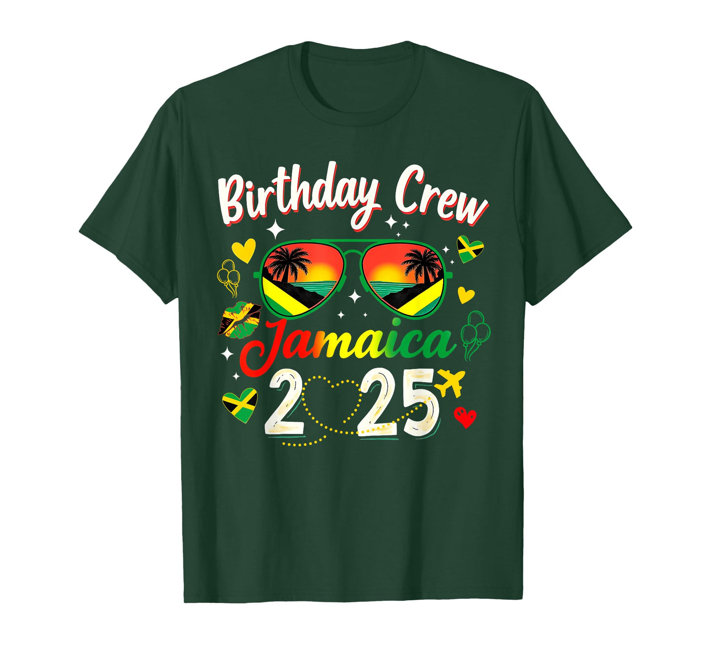 Birthday Crew Jamaica 2025 Family Reunion & Girls Trip T-Shirt