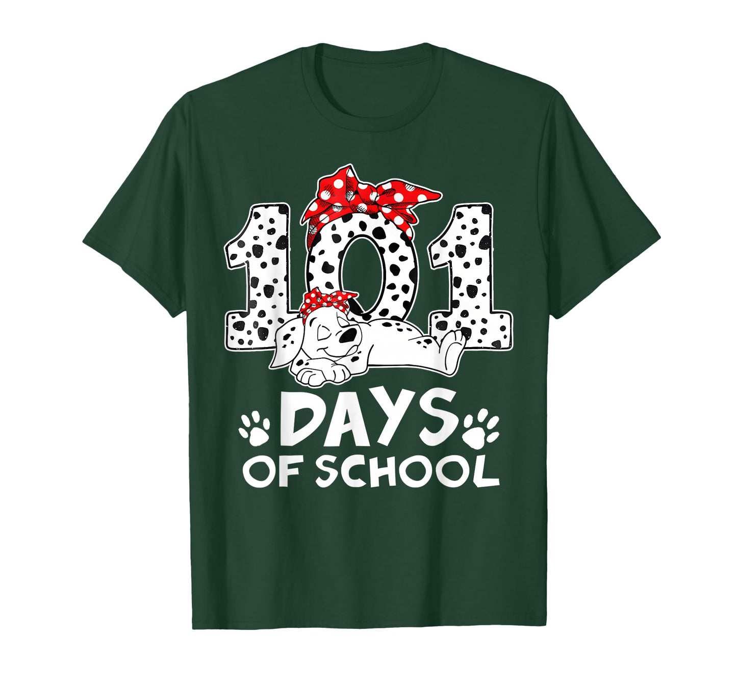 100 Days of School Dalmatian Dog Kids 100 Days Smarter T-Shirt