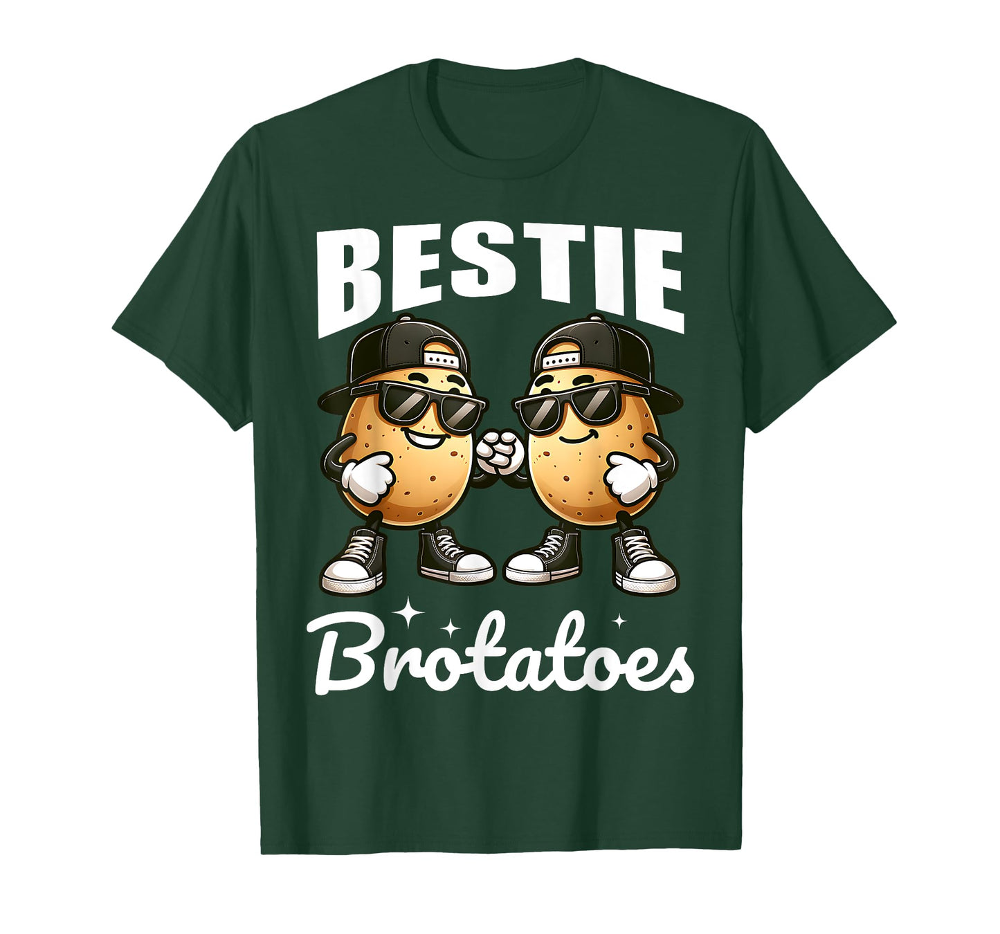 Best Friend Potato Pun Funny Matching Boys Bestie BFFs Kids T-Shirt