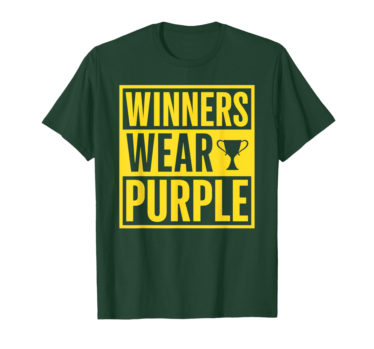 Winners Wear Purple School Sports Team Pride Game Tee T-Shirt