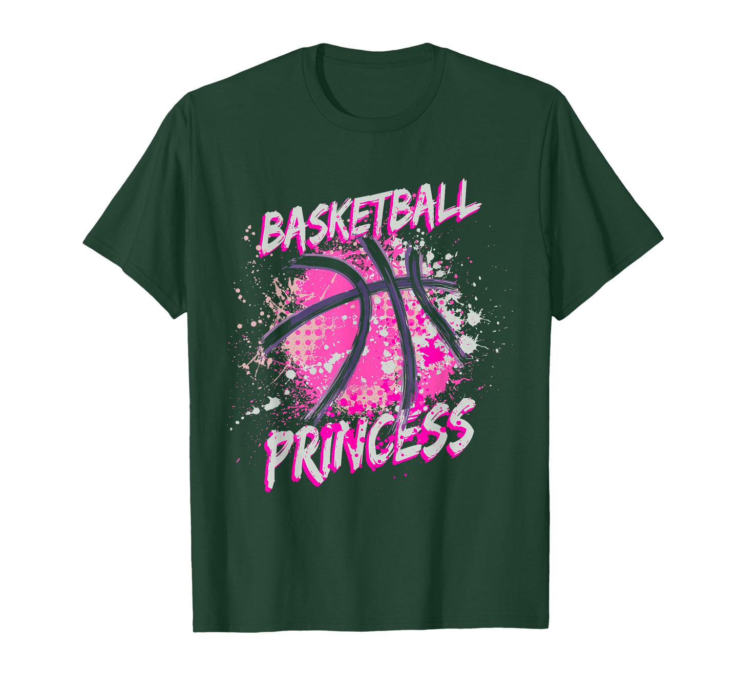 Girls Basketball Princess T-Shirt