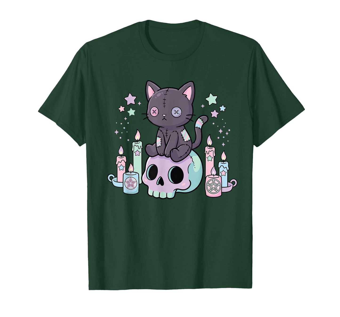 Skull Cat Creepy T-Shirt