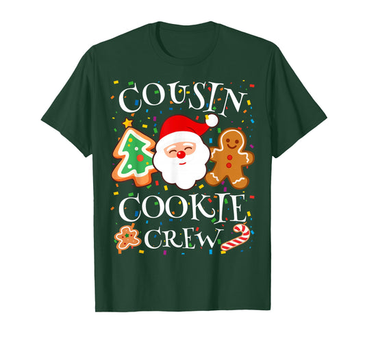 Christmas 2025 Cousin Cookie Baking Crew Squad Family Kids T-Shirt